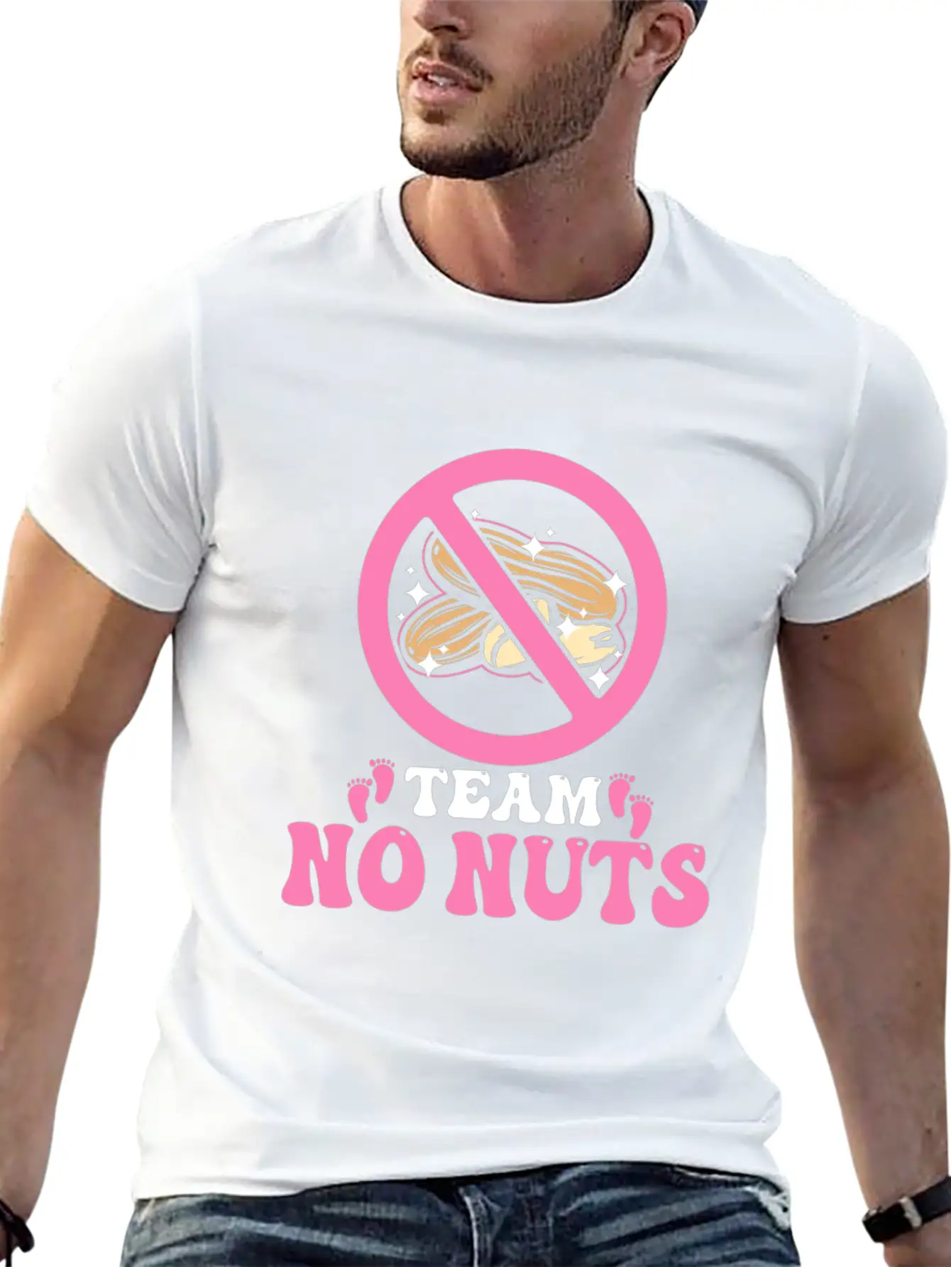 Team No Nuts Team Pink Girl Gender Reveal Unisex Casual T-Shirt – Clean Design For Daily Comfort