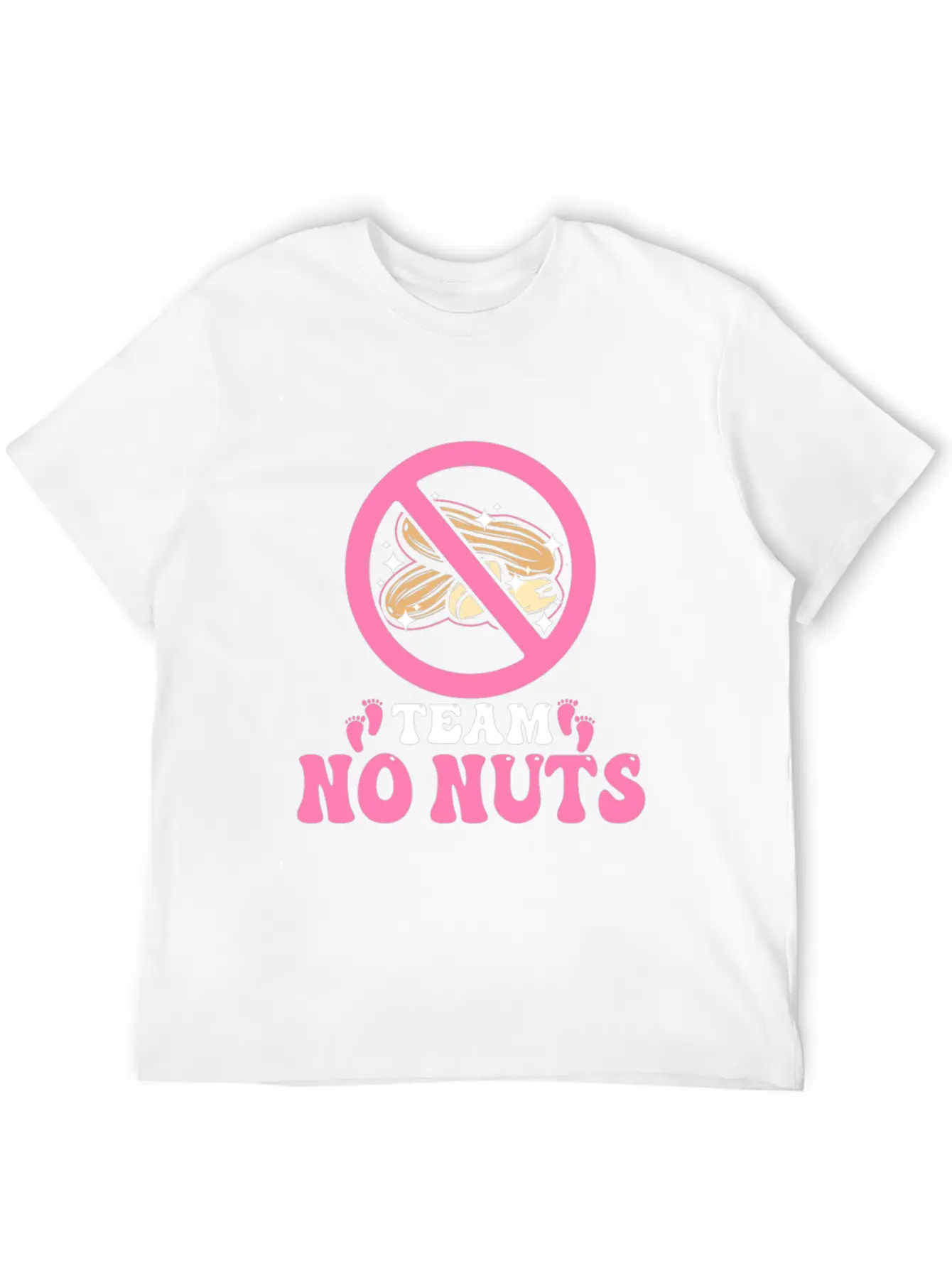 Team No Nuts Team Pink Girl Gender Reveal Unisex Casual T-Shirt – Clean Design For Daily Comfort