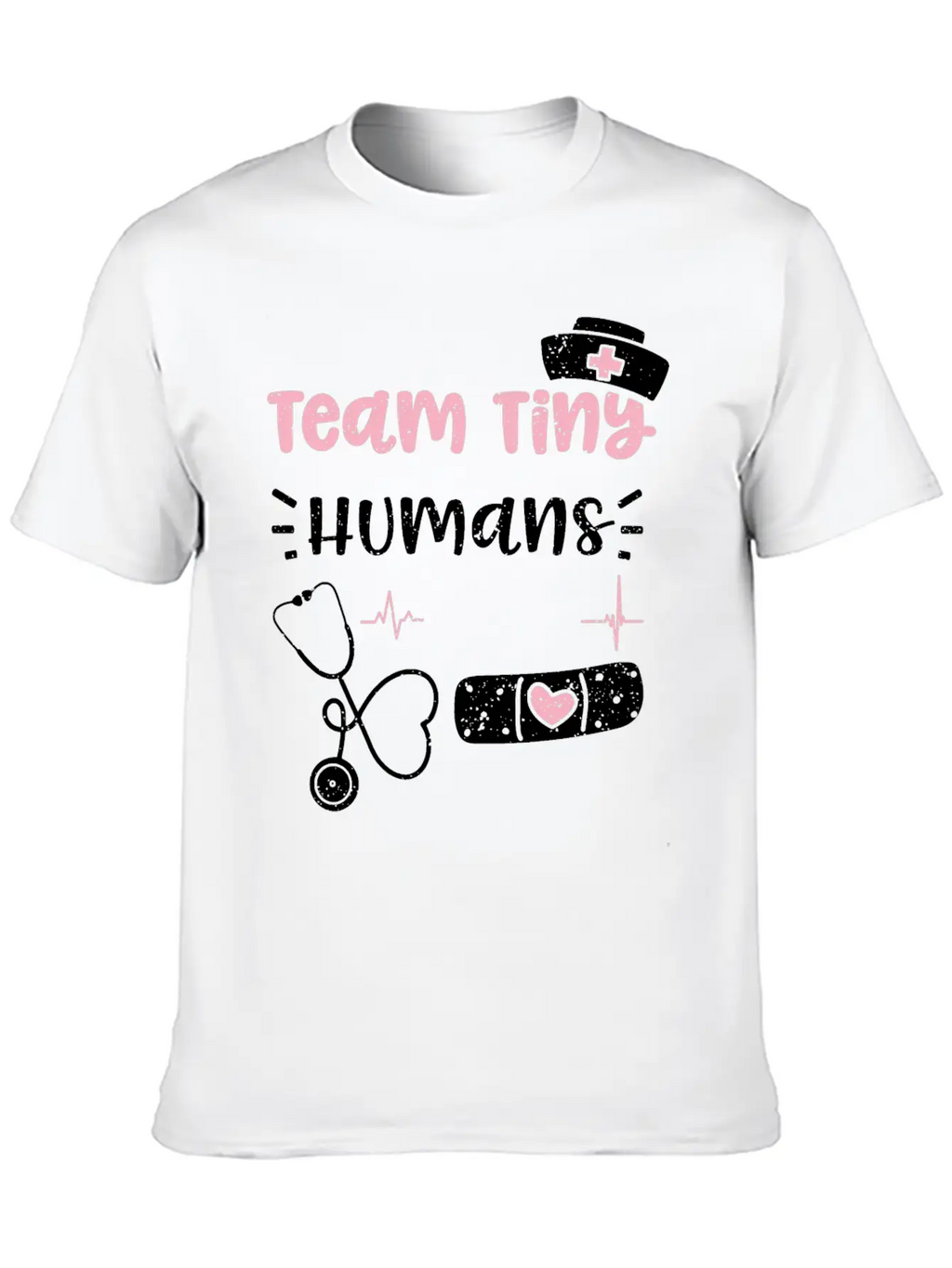 Team Tiny Humans - Nurse Unisex Casual T-Shirt – Clean Design For Daily Comfort