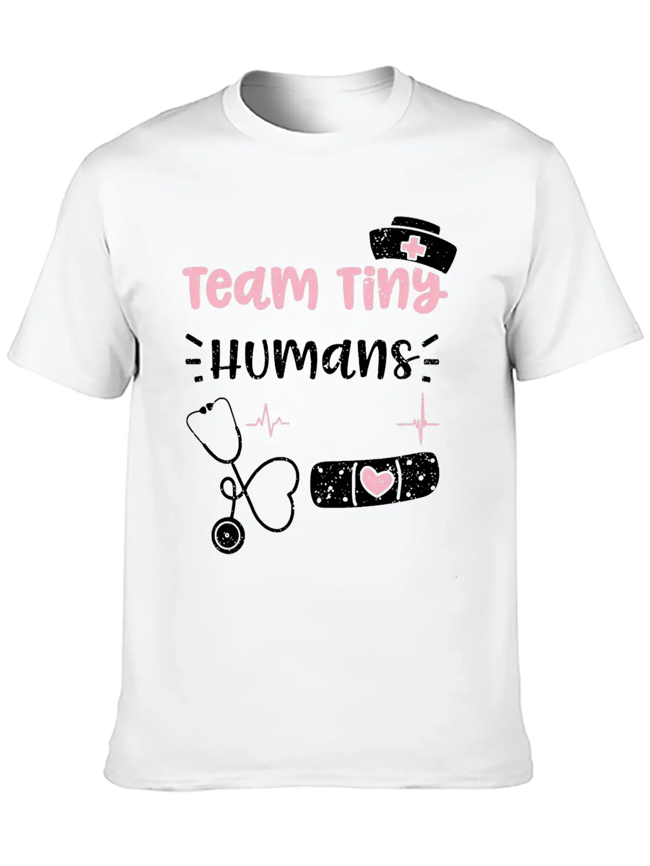 Team Tiny Humans - Nurse Unisex Casual T-Shirt – Clean Design For Daily Comfort