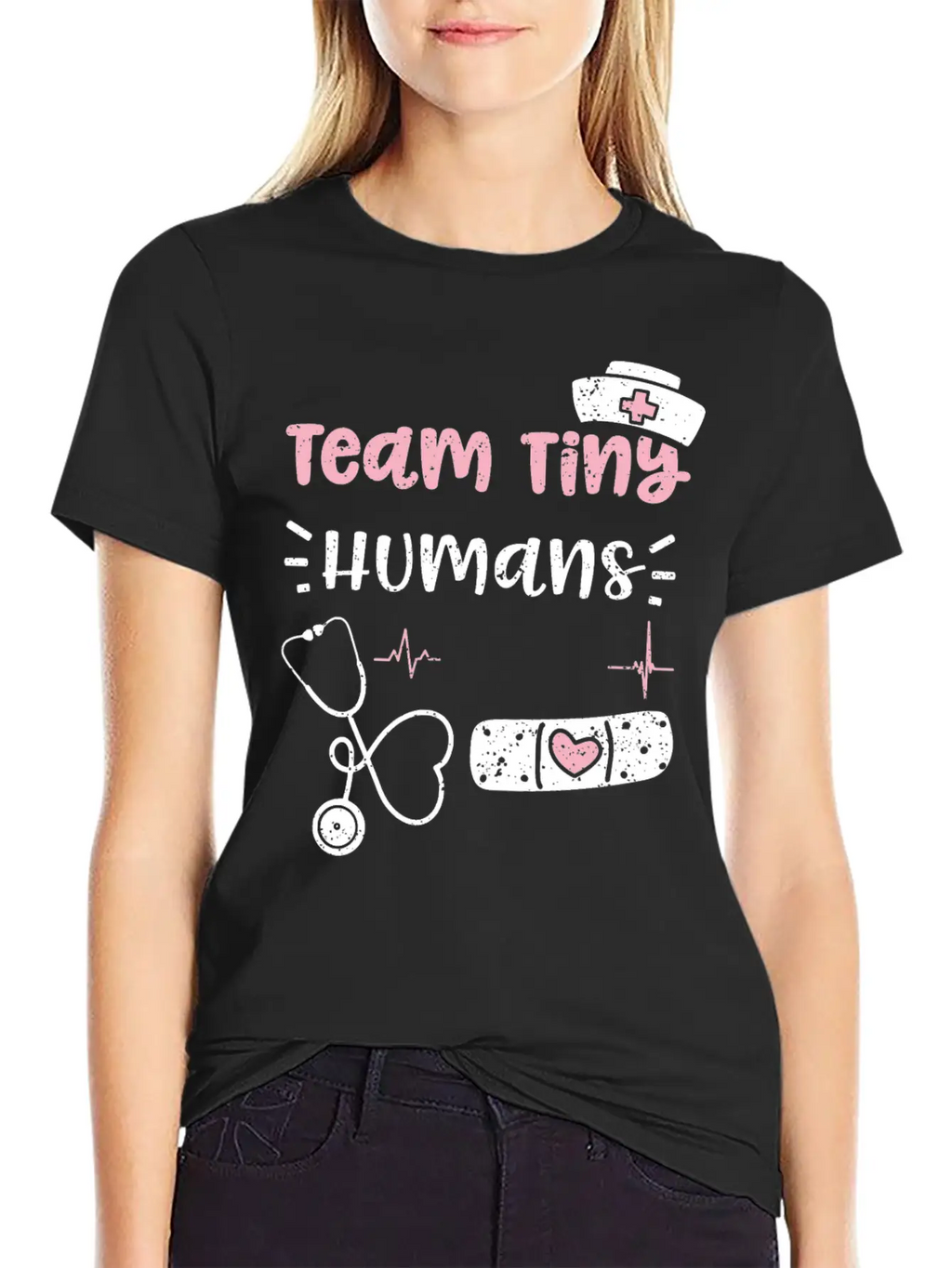 Team Tiny Humans - Nurse Unisex Casual T-Shirt – Clean Design For Daily Comfort