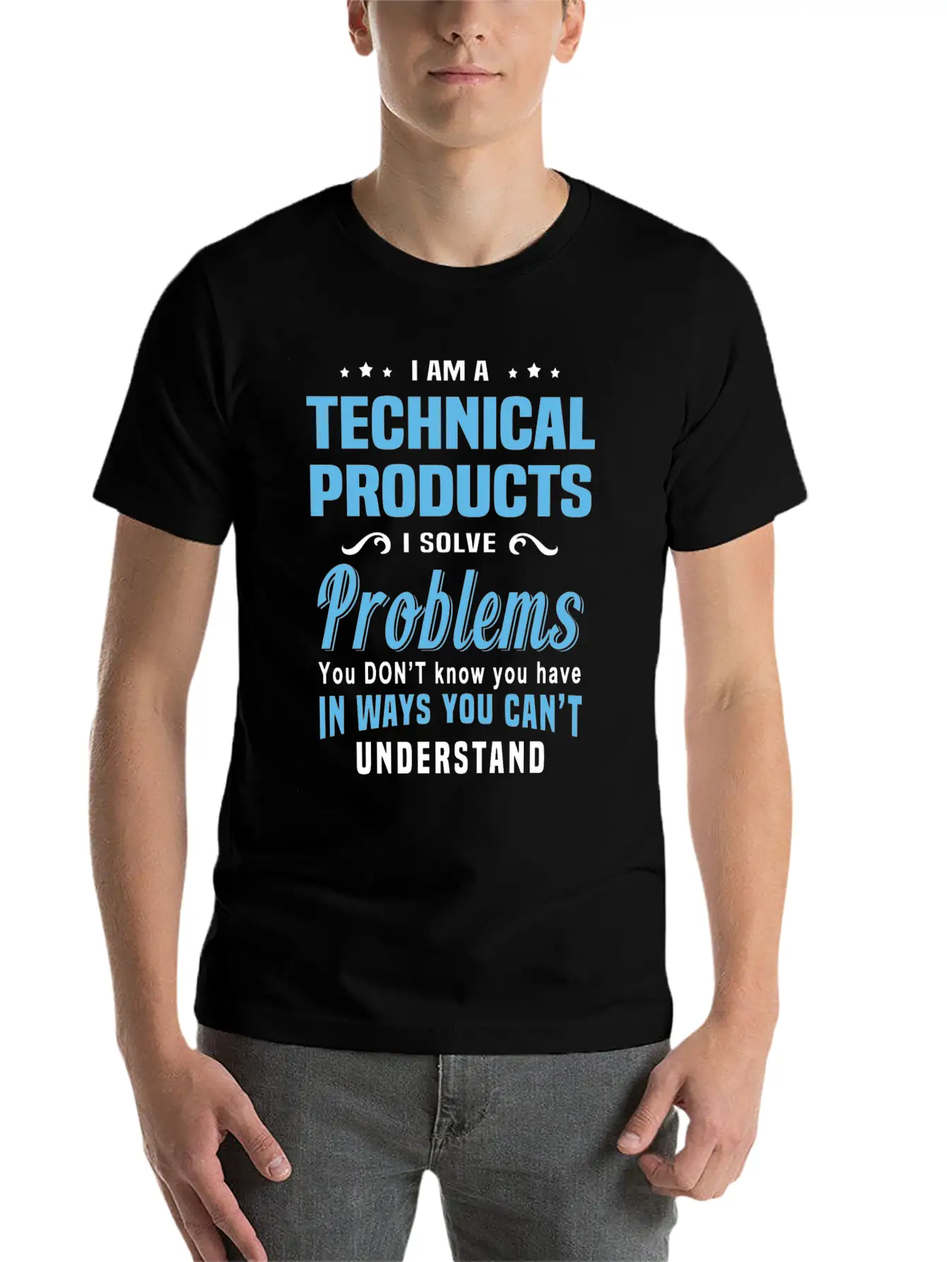 Technical Products Unisex Short Sleeve Soft Cotton T-Shirt – Casual Everyday Wear