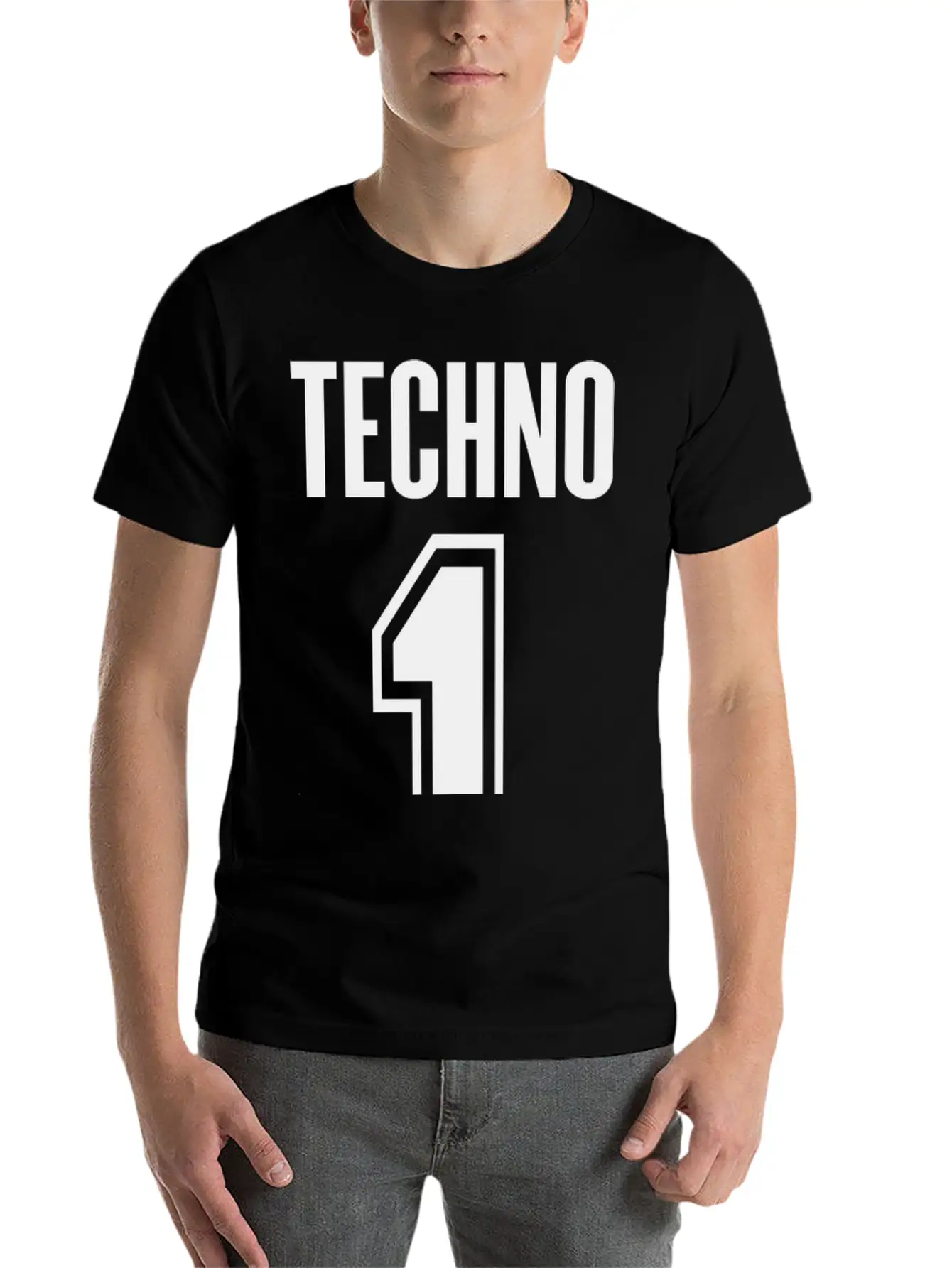 Techno #1 Unisex Short Sleeve Soft Cotton T-Shirt – Casual Everyday Wear