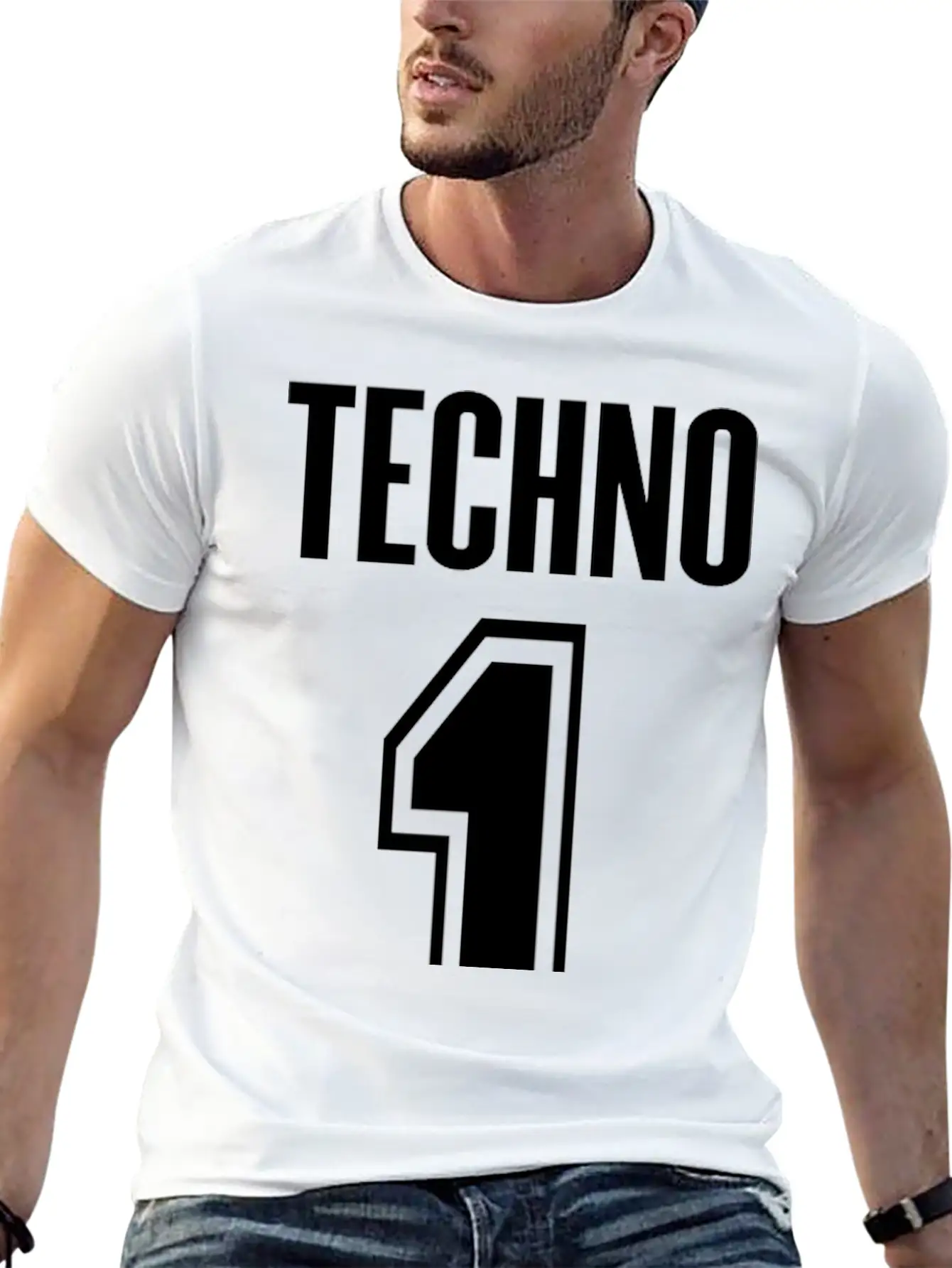 Techno #1 Unisex Short Sleeve Soft Cotton T-Shirt – Casual Everyday Wear
