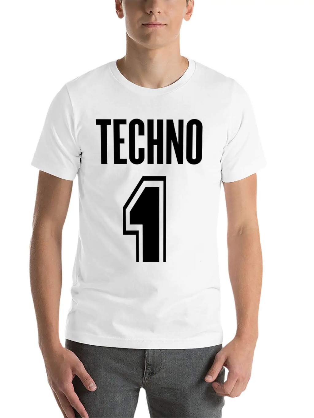Techno #1 Unisex Short Sleeve Soft Cotton T-Shirt – Casual Everyday Wear