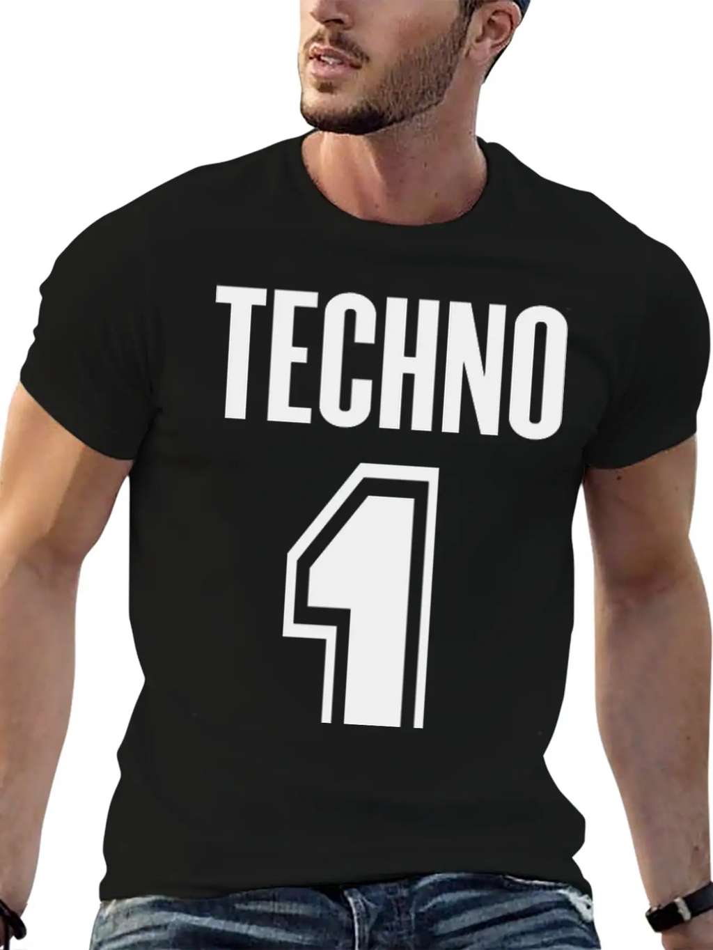 Techno #1 Unisex Short Sleeve Soft Cotton T-Shirt – Casual Everyday Wear