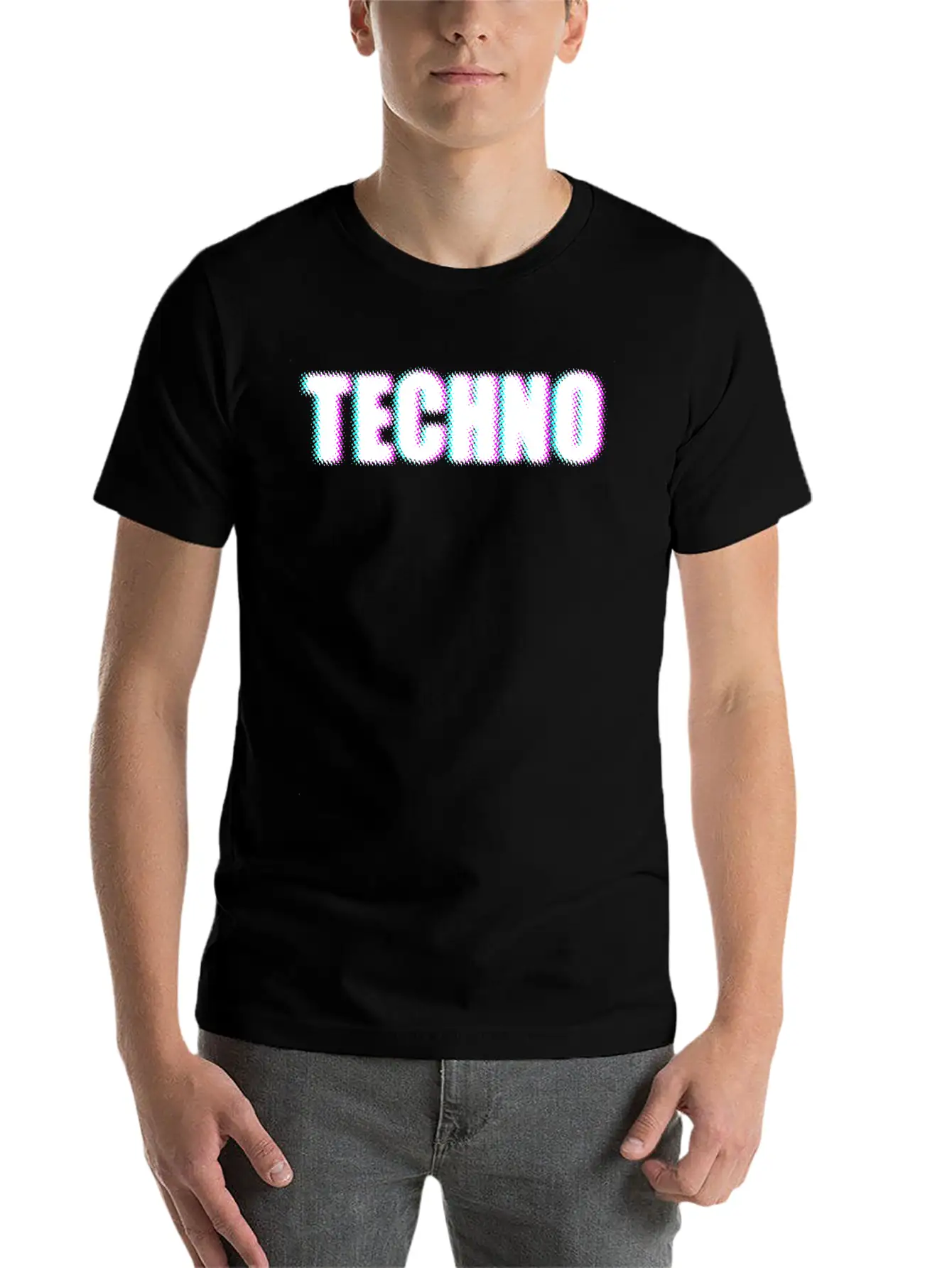 Techno Casual Graphic T-Shirt – Simple And Comfortable Daily Wear