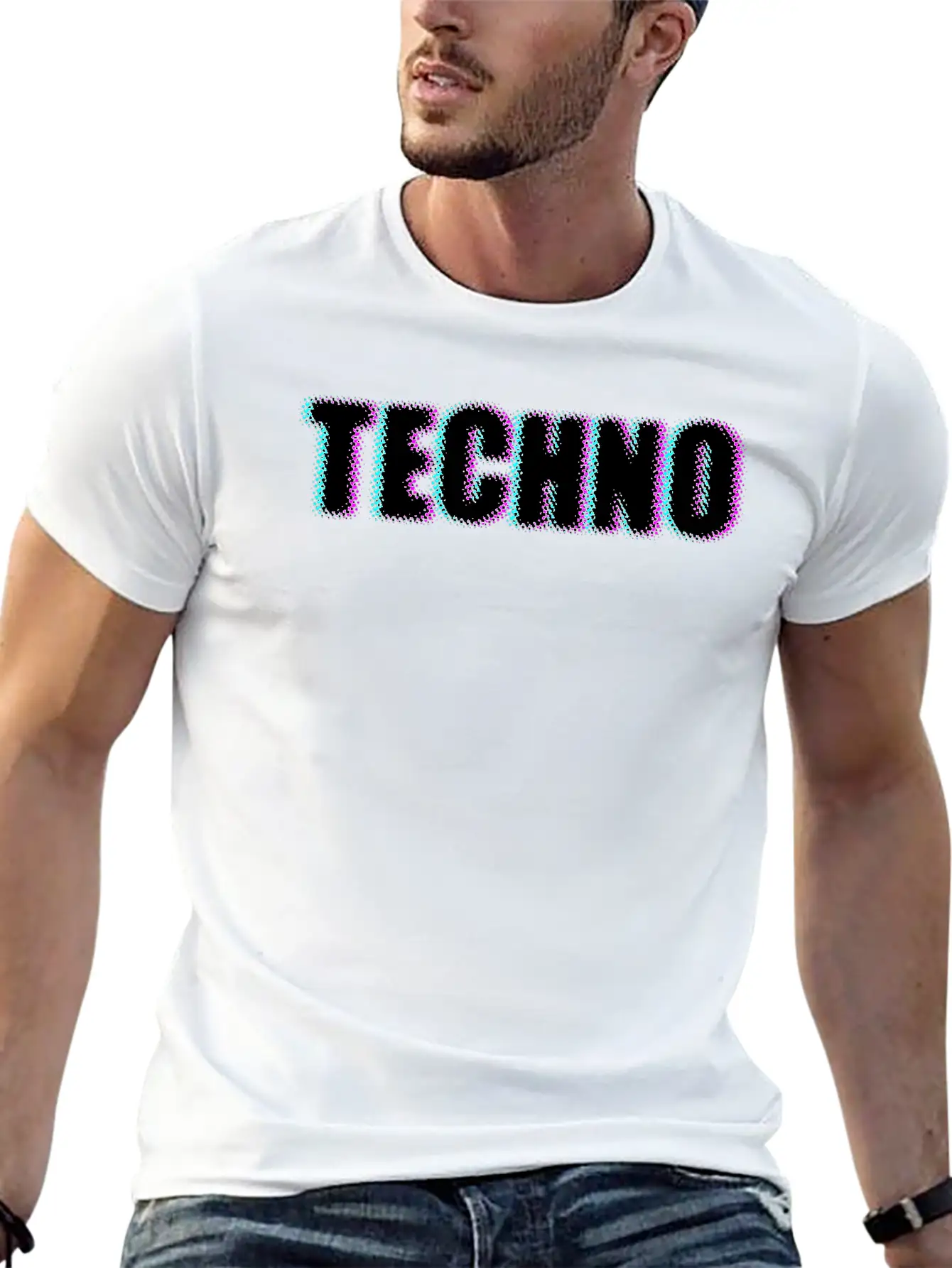 Techno Casual Graphic T-Shirt – Simple And Comfortable Daily Wear