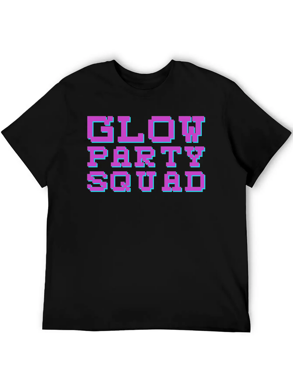 Techno EDM Glow Party Squad Essential Cotton Tee For Daily Outfits – Unisex Style