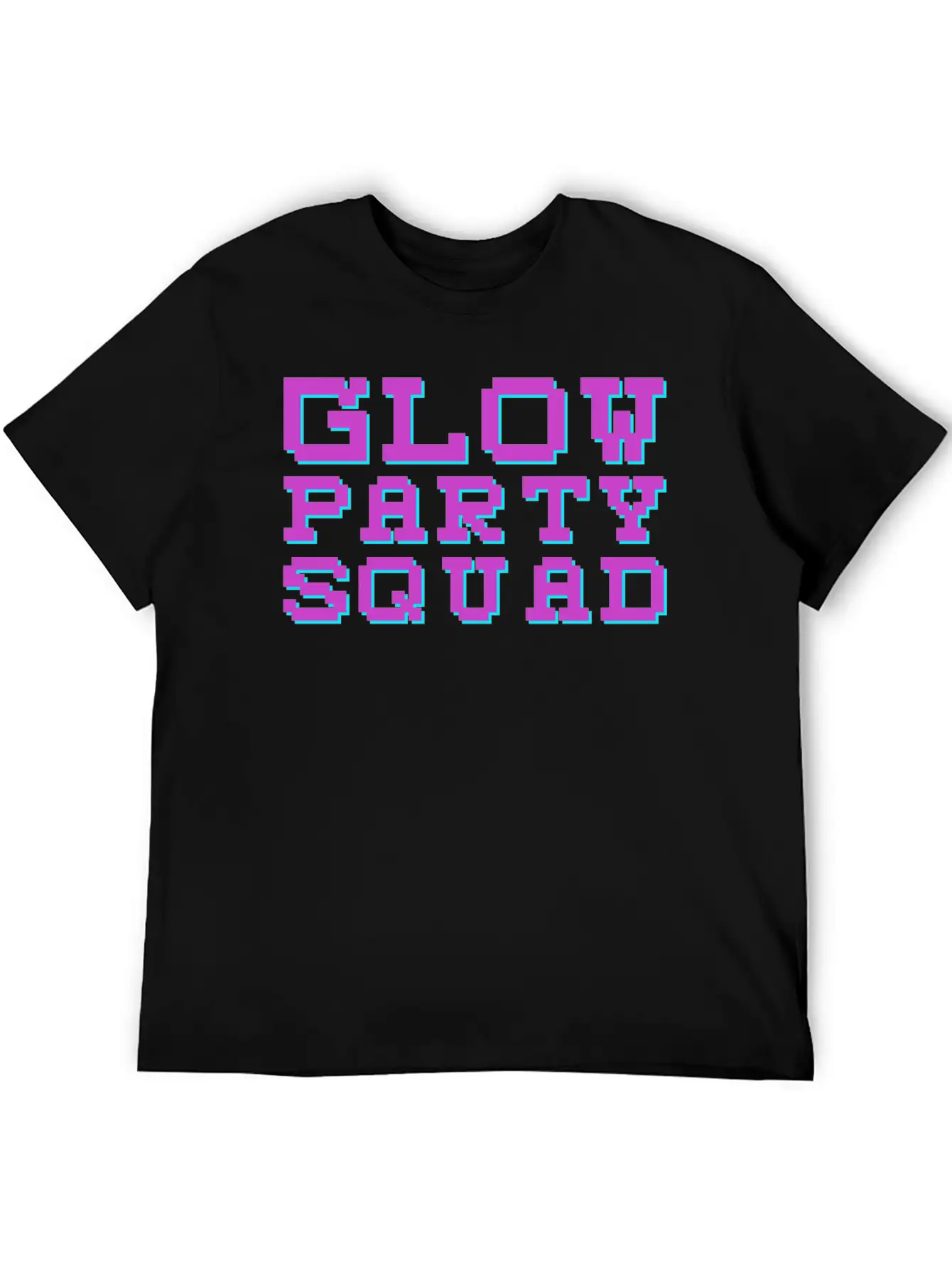 Techno EDM Glow Party Squad Essential Cotton Tee For Daily Outfits – Unisex Style