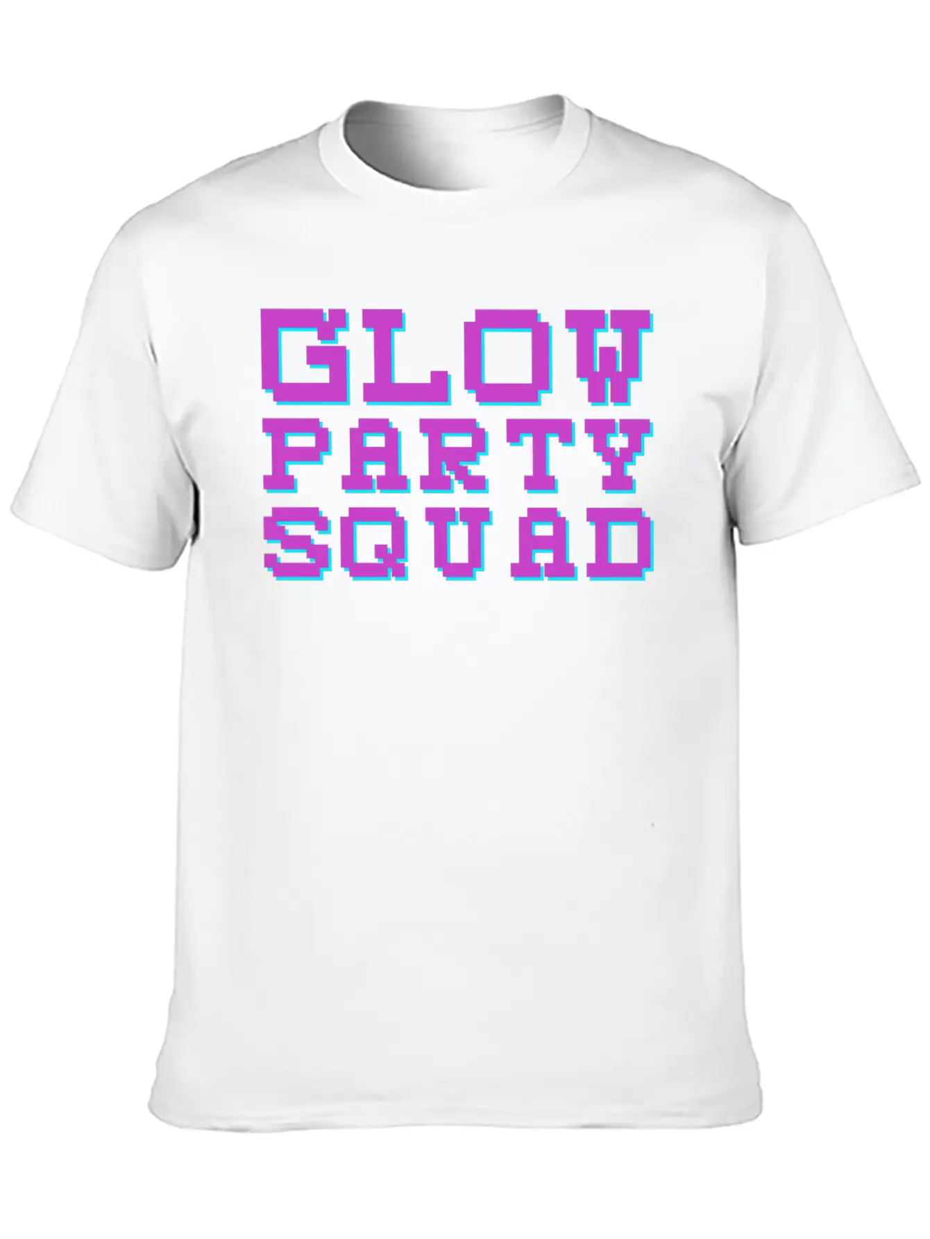 Techno EDM Glow Party Squad Essential Cotton Tee For Daily Outfits – Unisex Style
