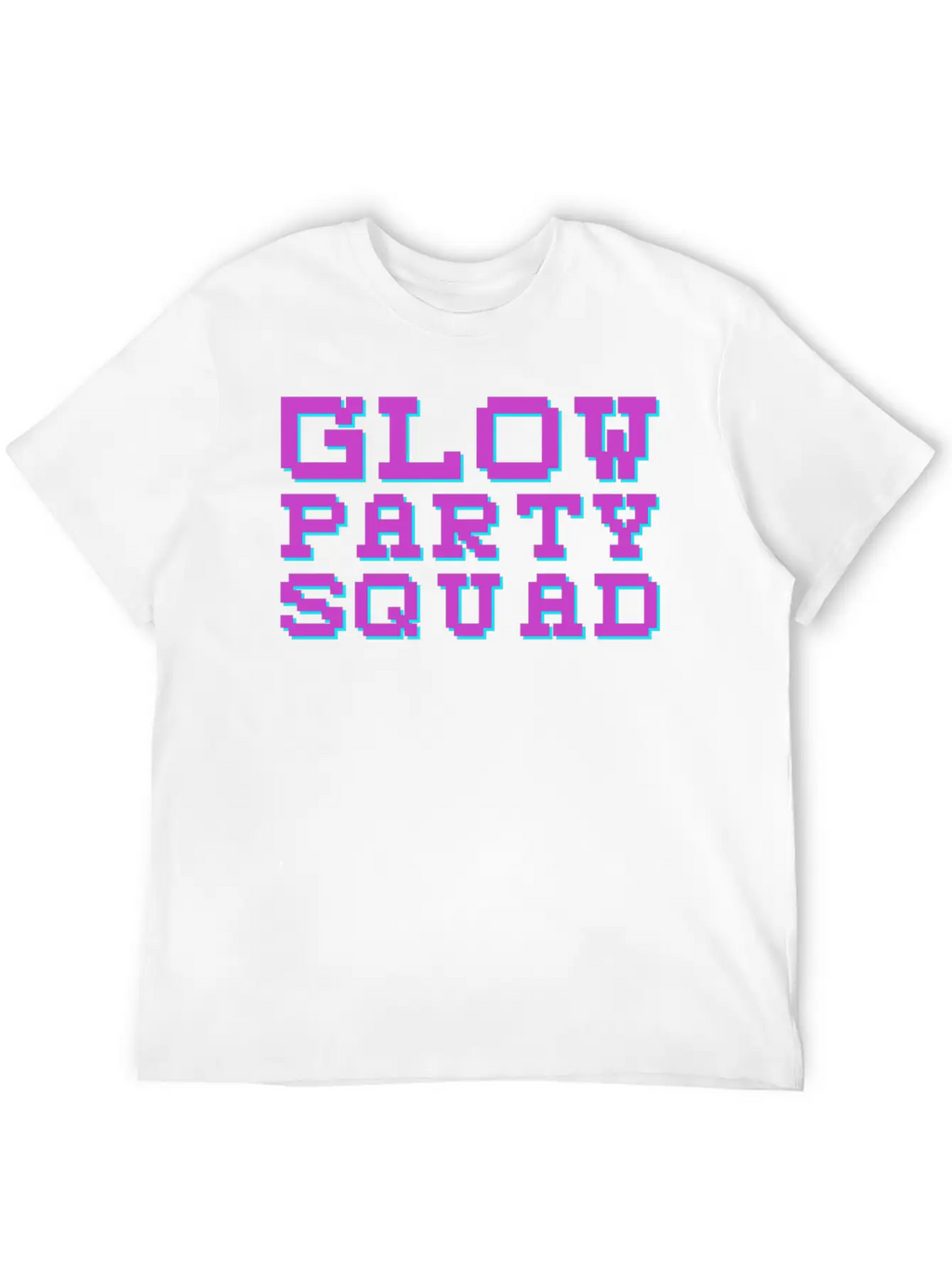 Techno EDM Glow Party Squad Essential Cotton Tee For Daily Outfits – Unisex Style