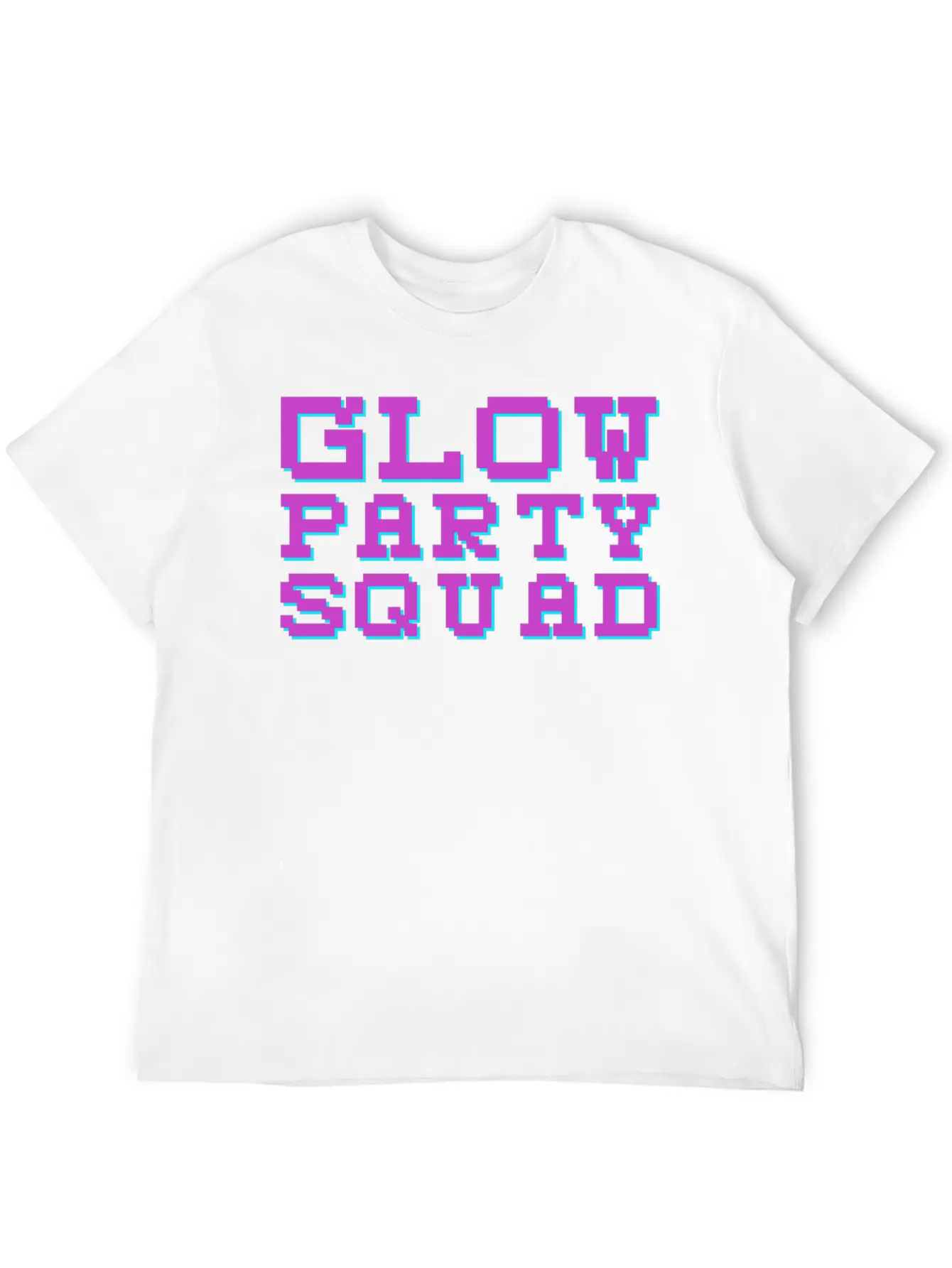 Techno EDM Glow Party Squad Essential Cotton Tee For Daily Outfits – Unisex Style