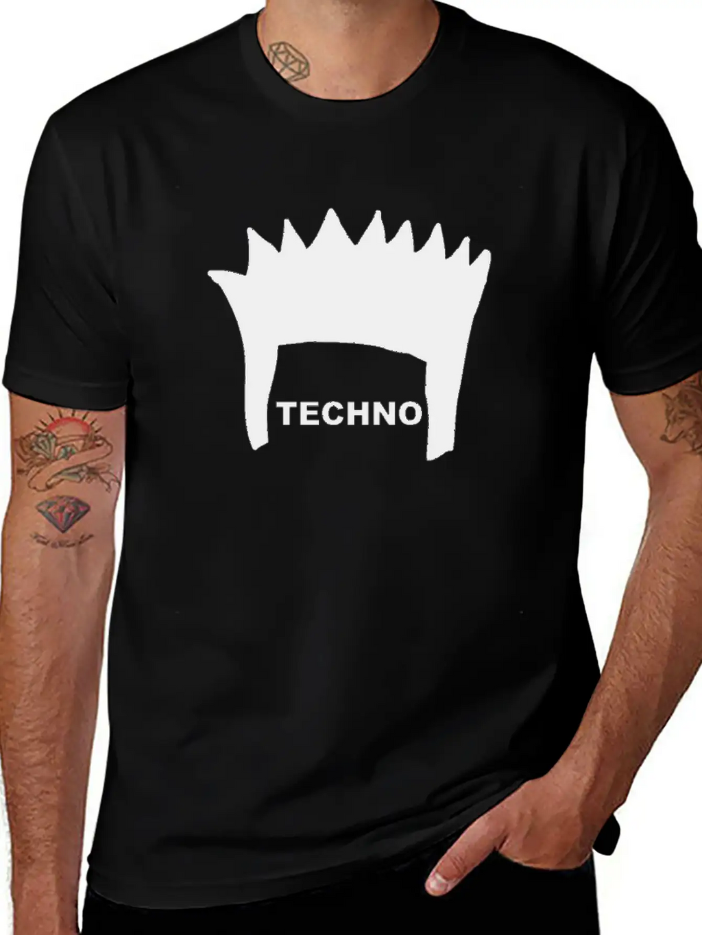 Techno Hair Casual Graphic T-Shirt – Simple And Comfortable Daily Wear