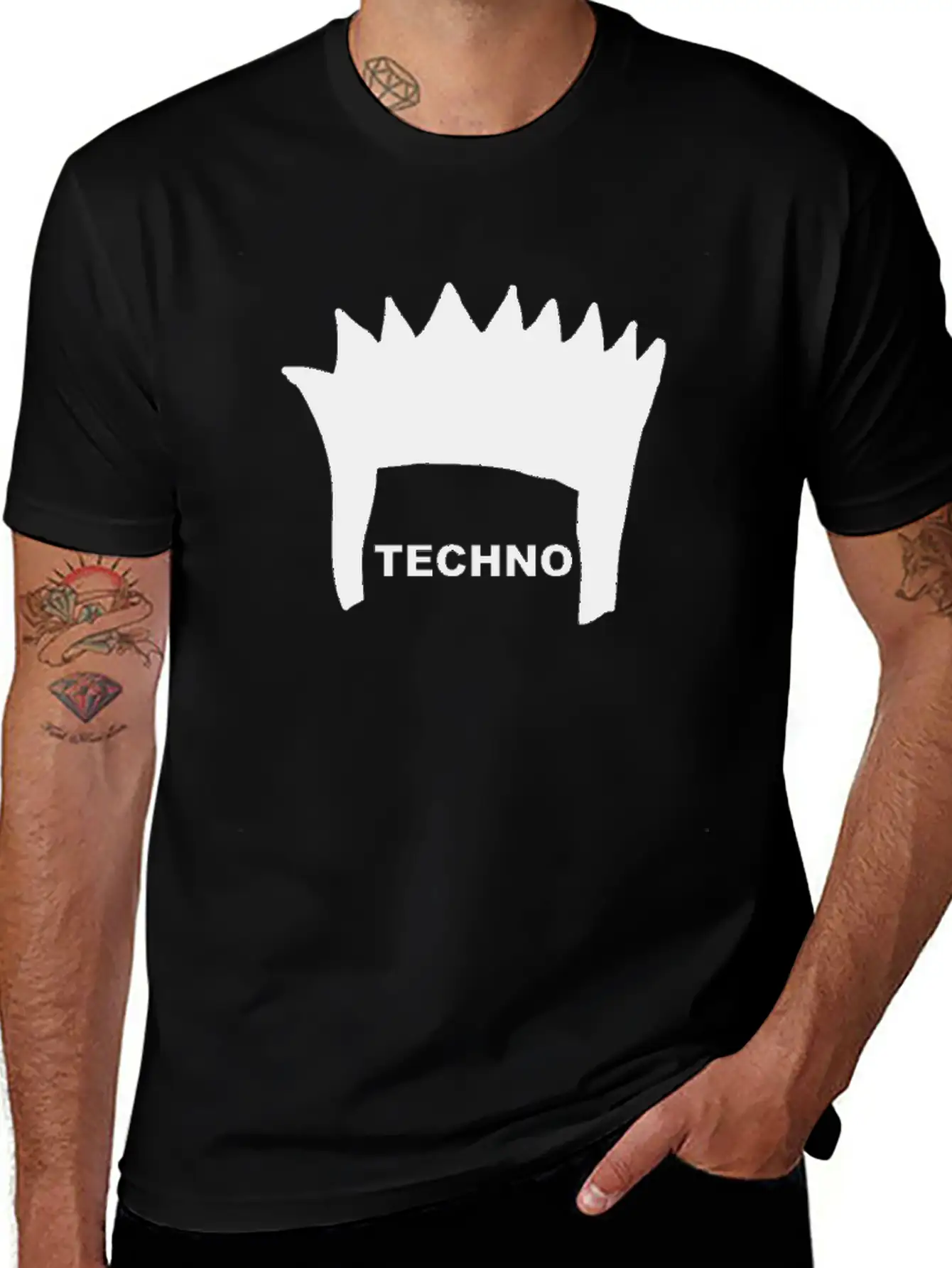 Techno Hair Casual Graphic T-Shirt – Simple And Comfortable Daily Wear