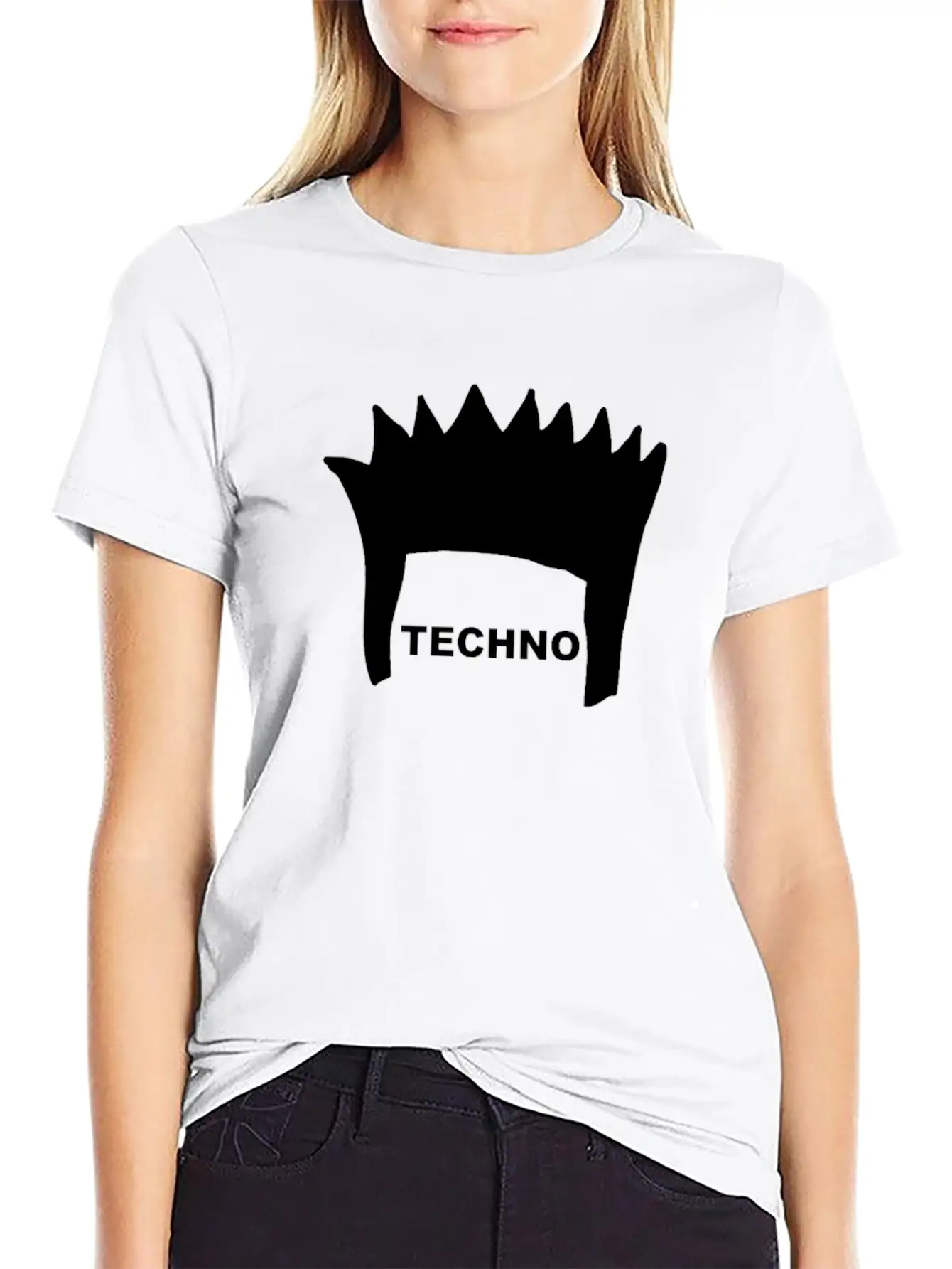 Techno Hair Casual Graphic T-Shirt – Simple And Comfortable Daily Wear