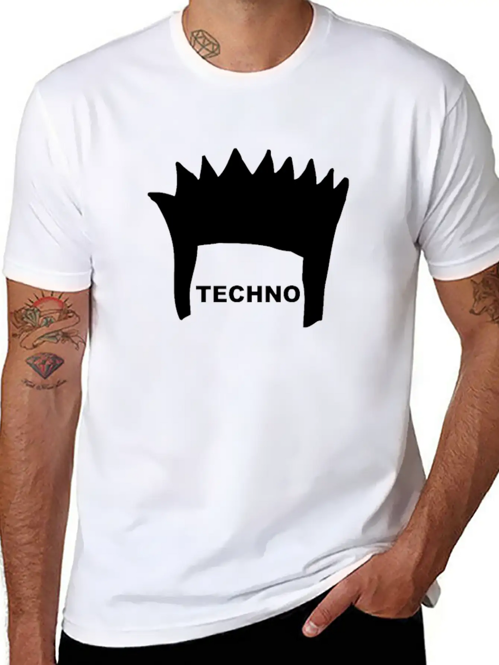 Techno Hair Casual Graphic T-Shirt – Simple And Comfortable Daily Wear