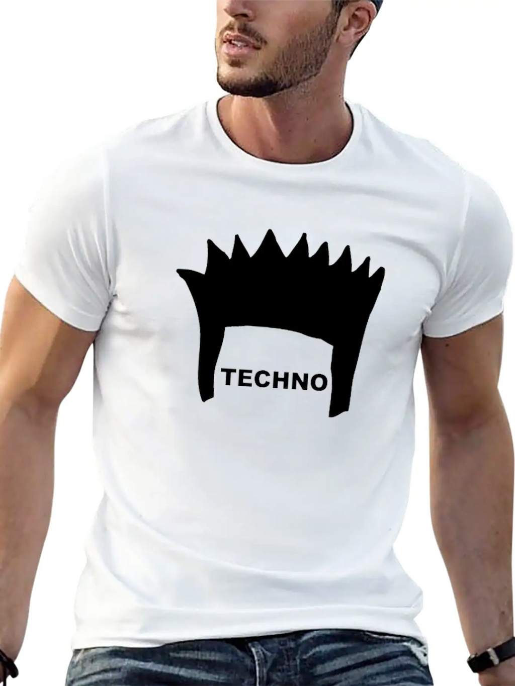 Techno Hair Casual Graphic T-Shirt – Simple And Comfortable Daily Wear