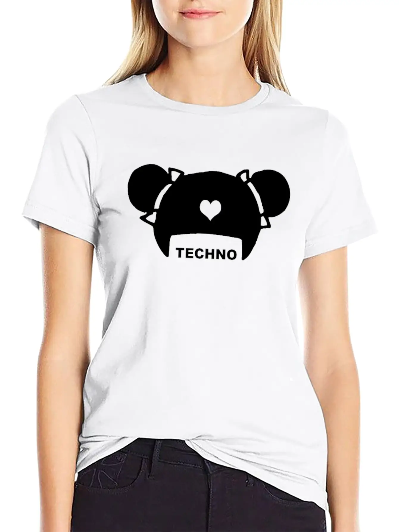 Techno Hair Underground Minimal Techno Minimal Breathable Soft Cotton T-Shirt – Timeless Casual Look