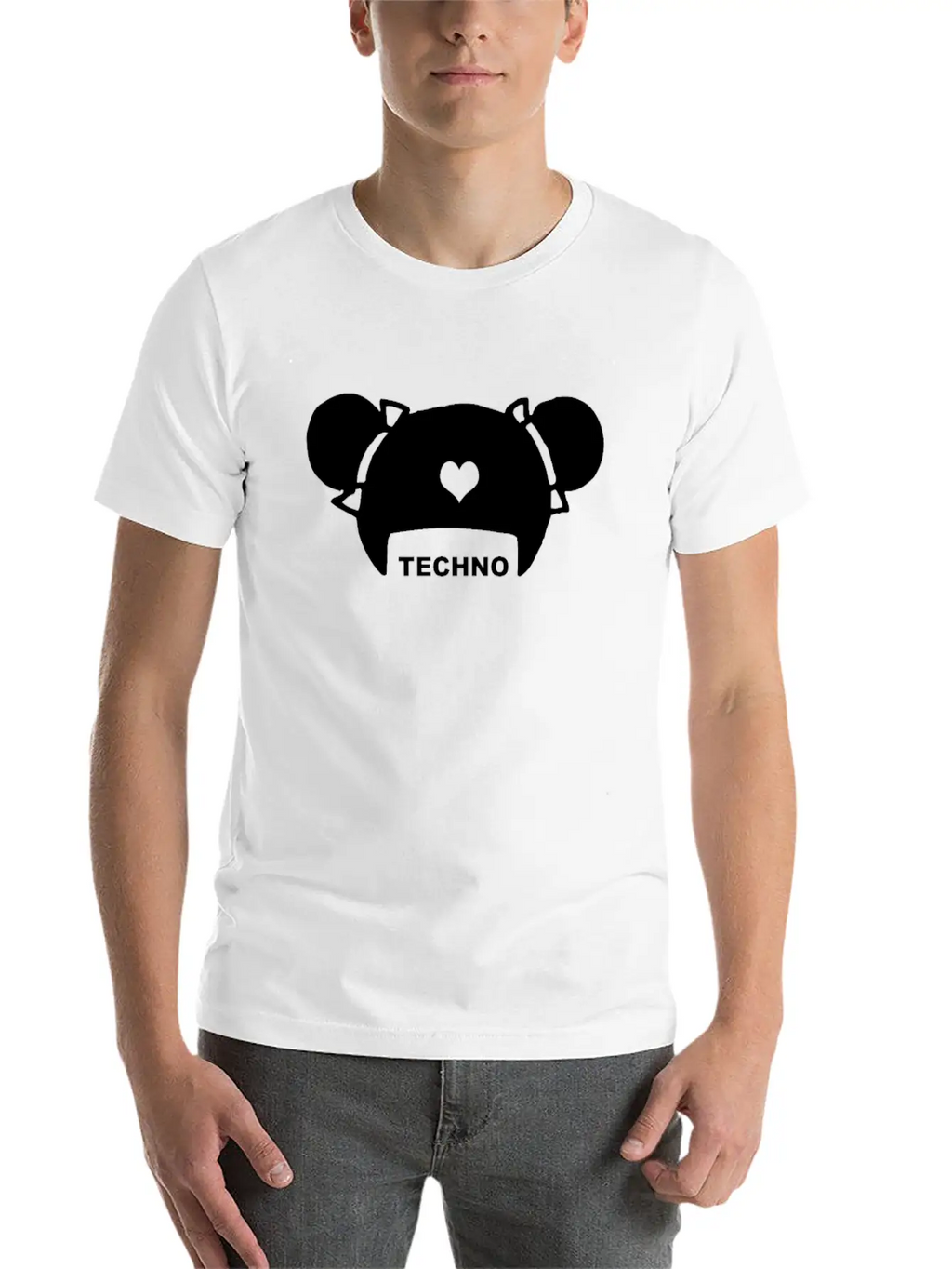 Techno Hair Underground Minimal Techno Minimal Breathable Soft Cotton T-Shirt – Timeless Casual Look