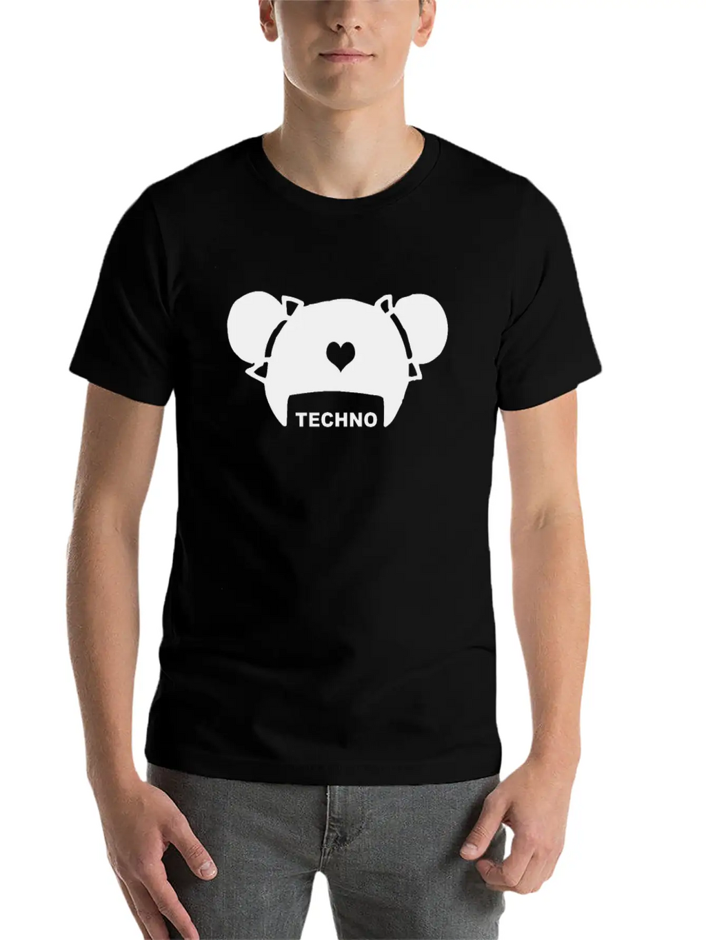 Techno Hair Underground Minimal Techno Minimal Breathable Soft Cotton T-Shirt – Timeless Casual Look