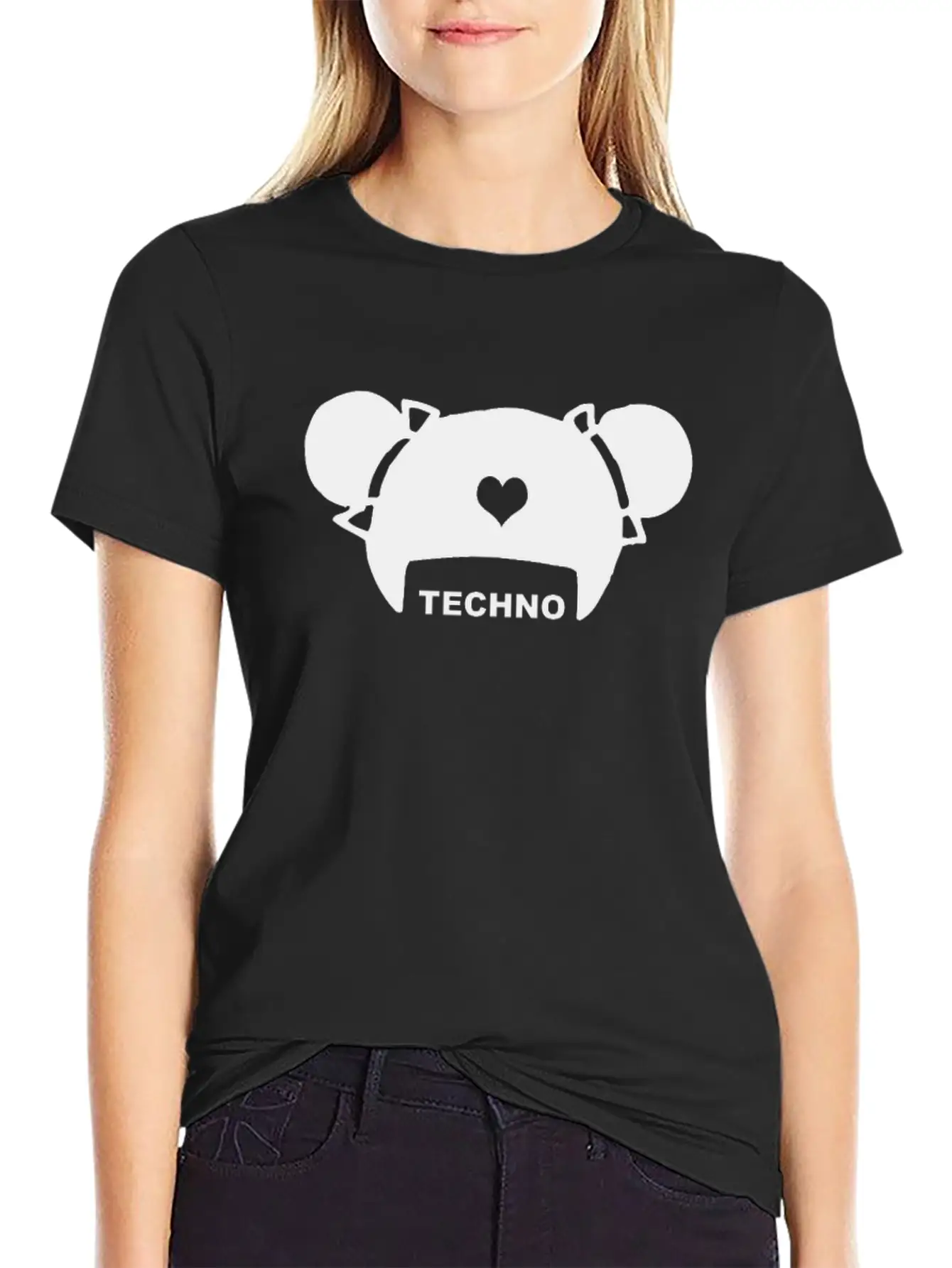 Techno Hair Underground Minimal Techno Minimal Breathable Soft Cotton T-Shirt – Timeless Casual Look