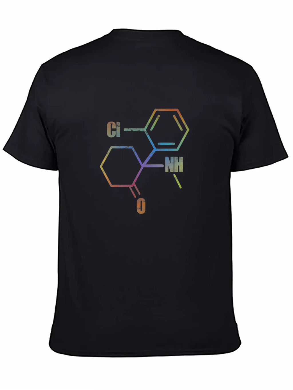 Techno Molecules CI NH O Vintage Casual Graphic T-Shirt – Simple And Comfortable Daily Wear