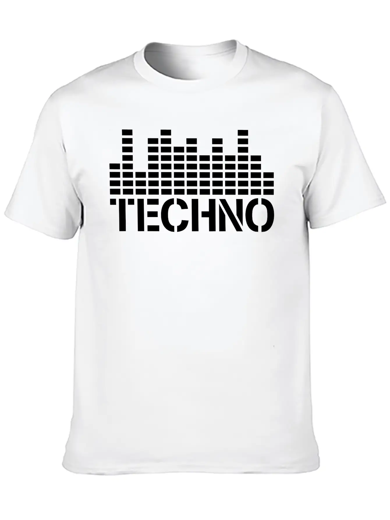Techno Music Love Letters Quote Dance Party Logo Unisex Casual T-Shirt – Clean Design For Daily Comfort