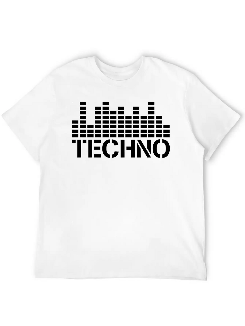 Techno Music Love Letters Quote Dance Party Logo Unisex Casual T-Shirt – Clean Design For Daily Comfort