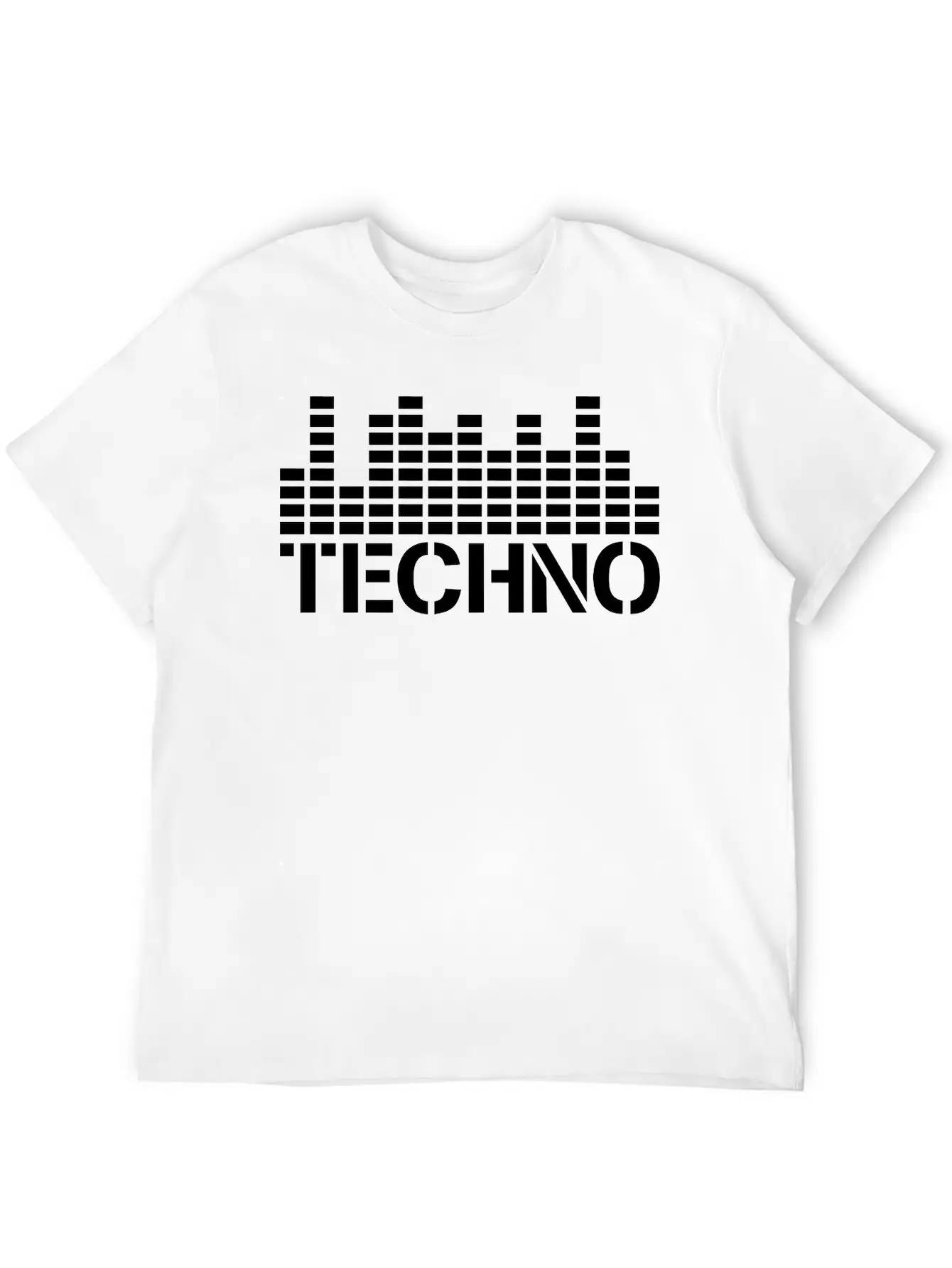 Techno Music Love Letters Quote Dance Party Logo Unisex Casual T-Shirt – Clean Design For Daily Comfort