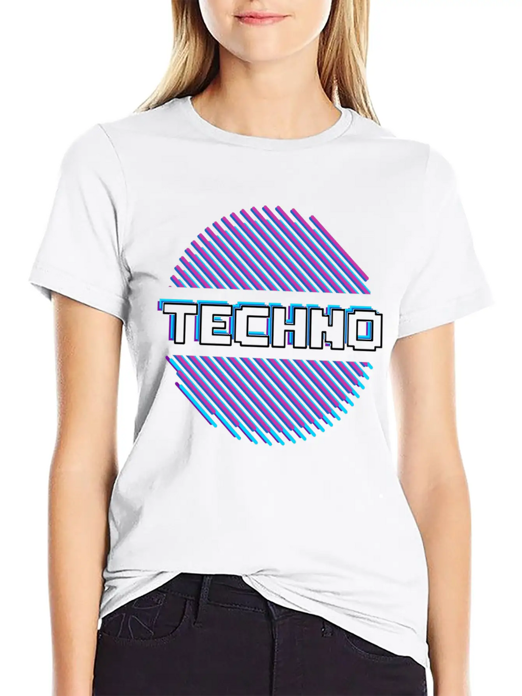 Techno Music Raver Rave Breathable Graphic T-Shirt – Perfect For Casual Days