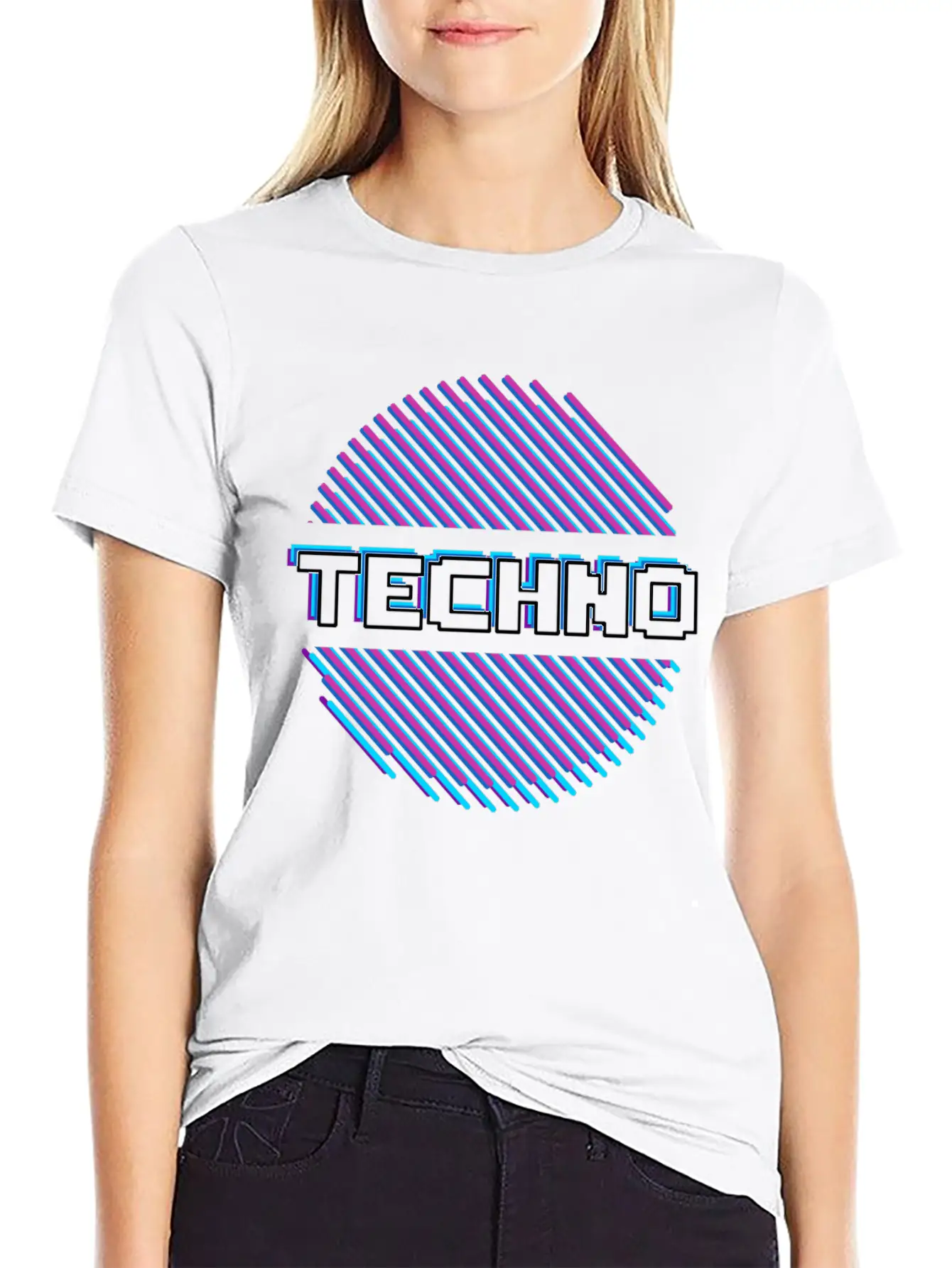 Techno Music Raver Rave Breathable Graphic T-Shirt – Perfect For Casual Days