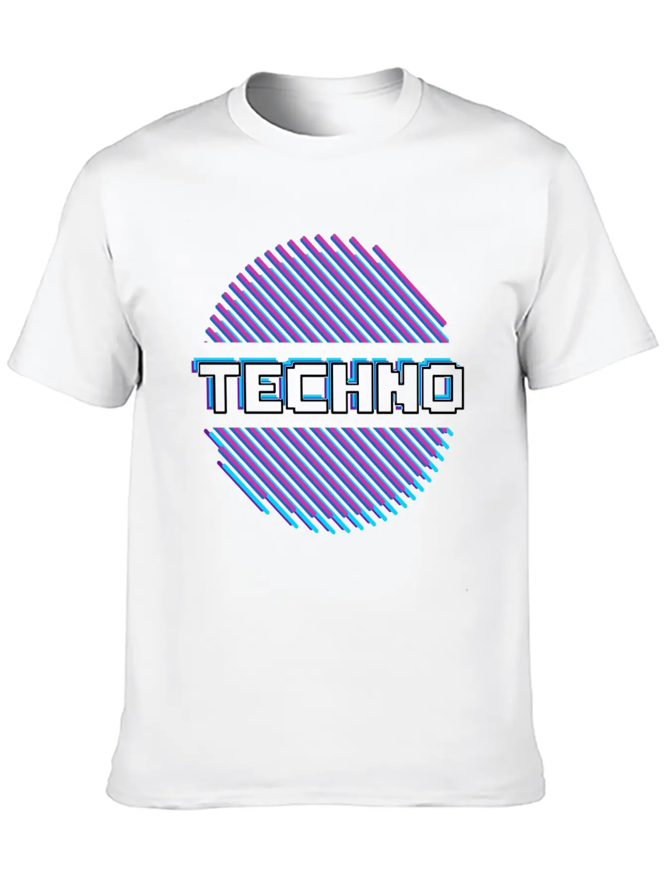Techno Music Raver Rave Breathable Graphic T-Shirt – Perfect For Casual Days