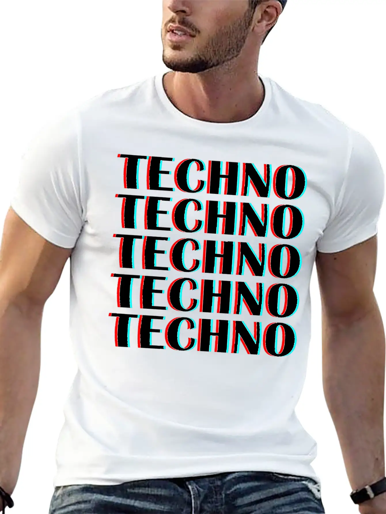 Techno Music Unisex Casual T-Shirt – Clean Design For Daily Comfort
