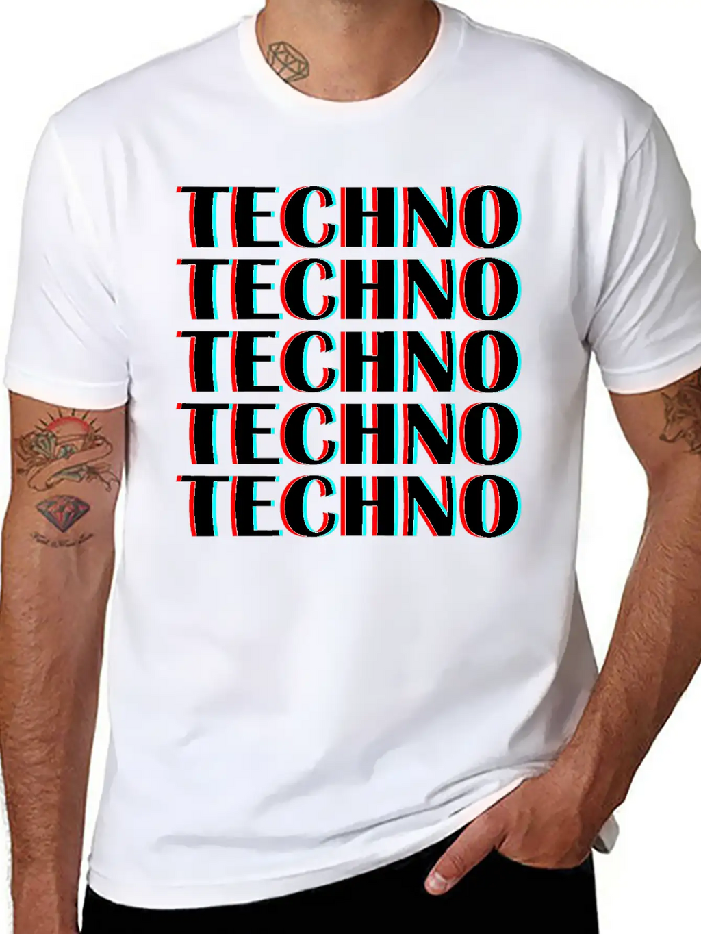 Techno Music Unisex Casual T-Shirt – Clean Design For Daily Comfort