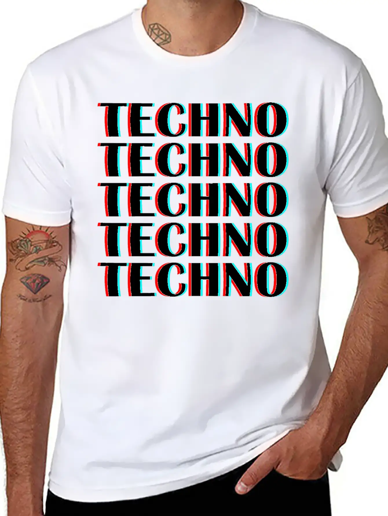 Techno Music Unisex Casual T-Shirt – Clean Design For Daily Comfort