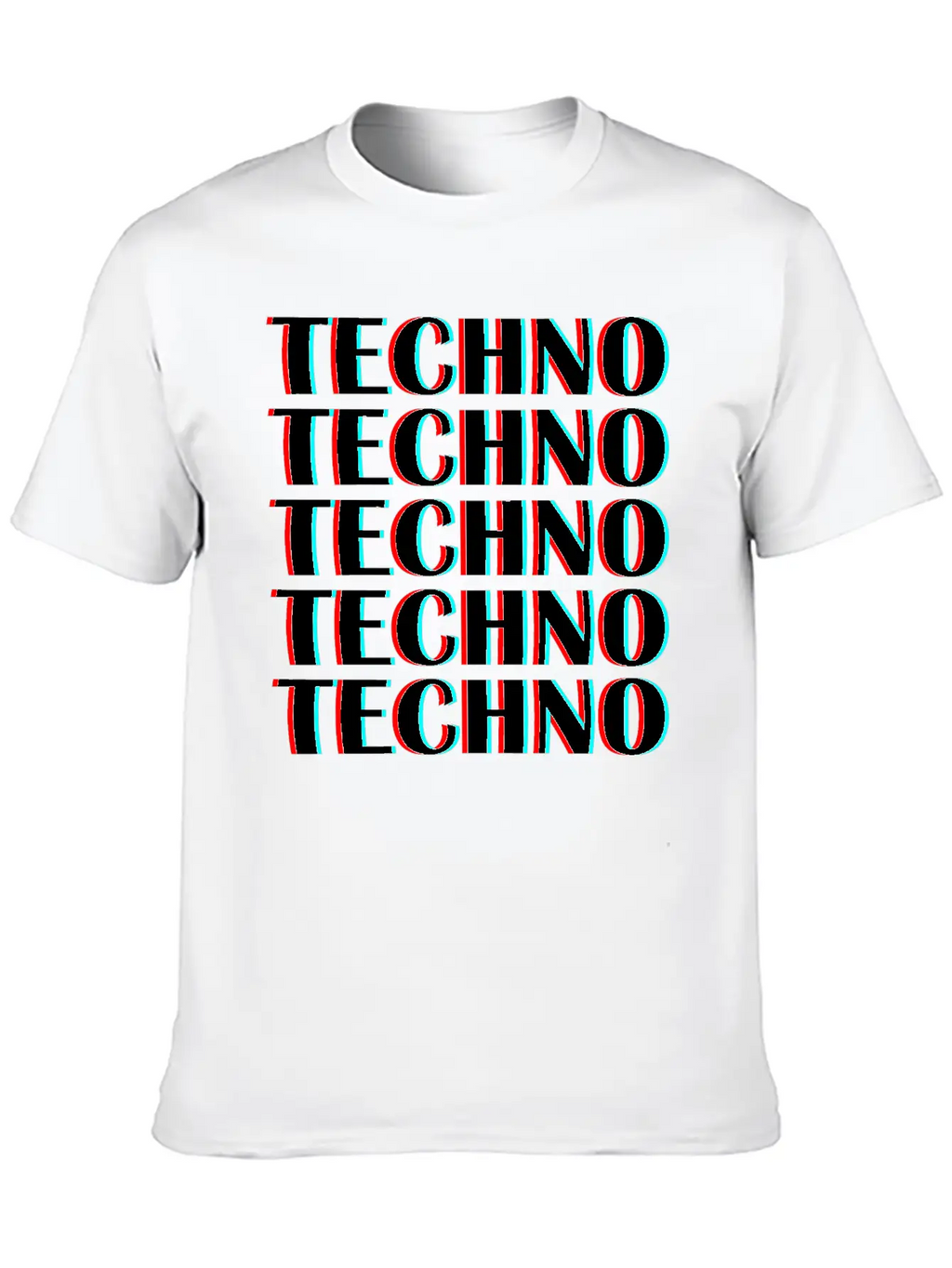 Techno Music Unisex Casual T-Shirt – Clean Design For Daily Comfort