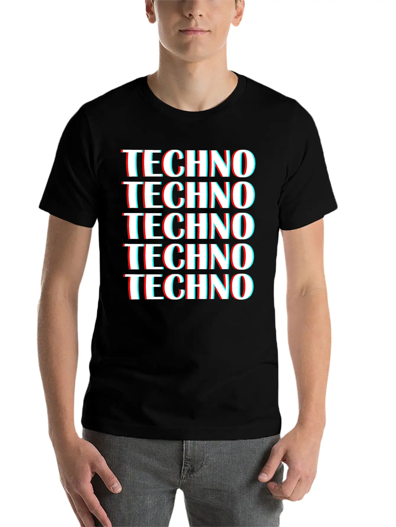 Techno Music Unisex Casual T-Shirt – Clean Design For Daily Comfort