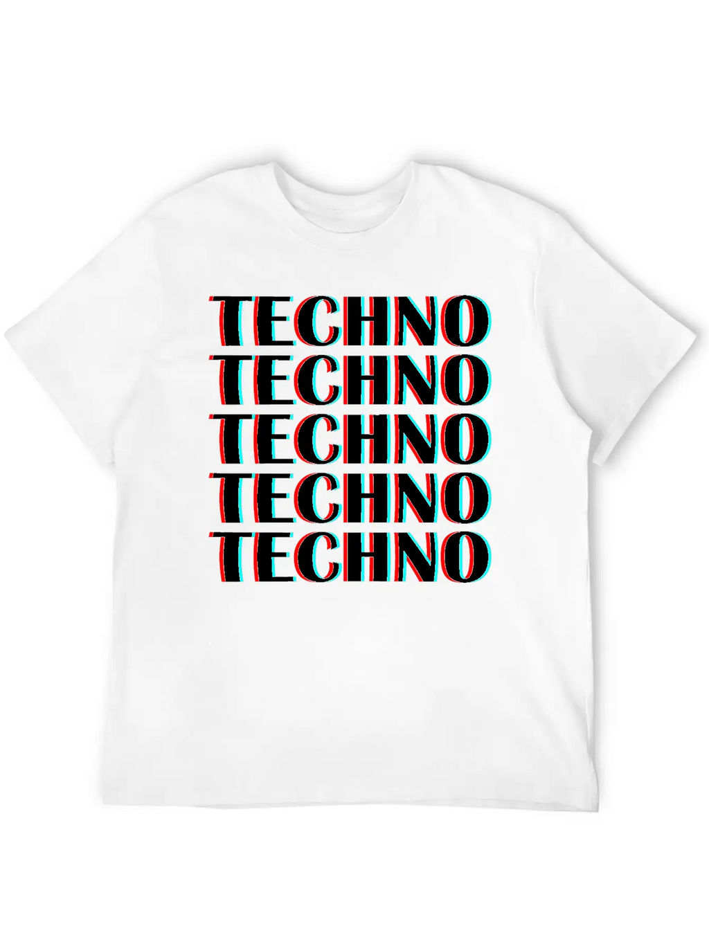 Techno Music Unisex Casual T-Shirt – Clean Design For Daily Comfort