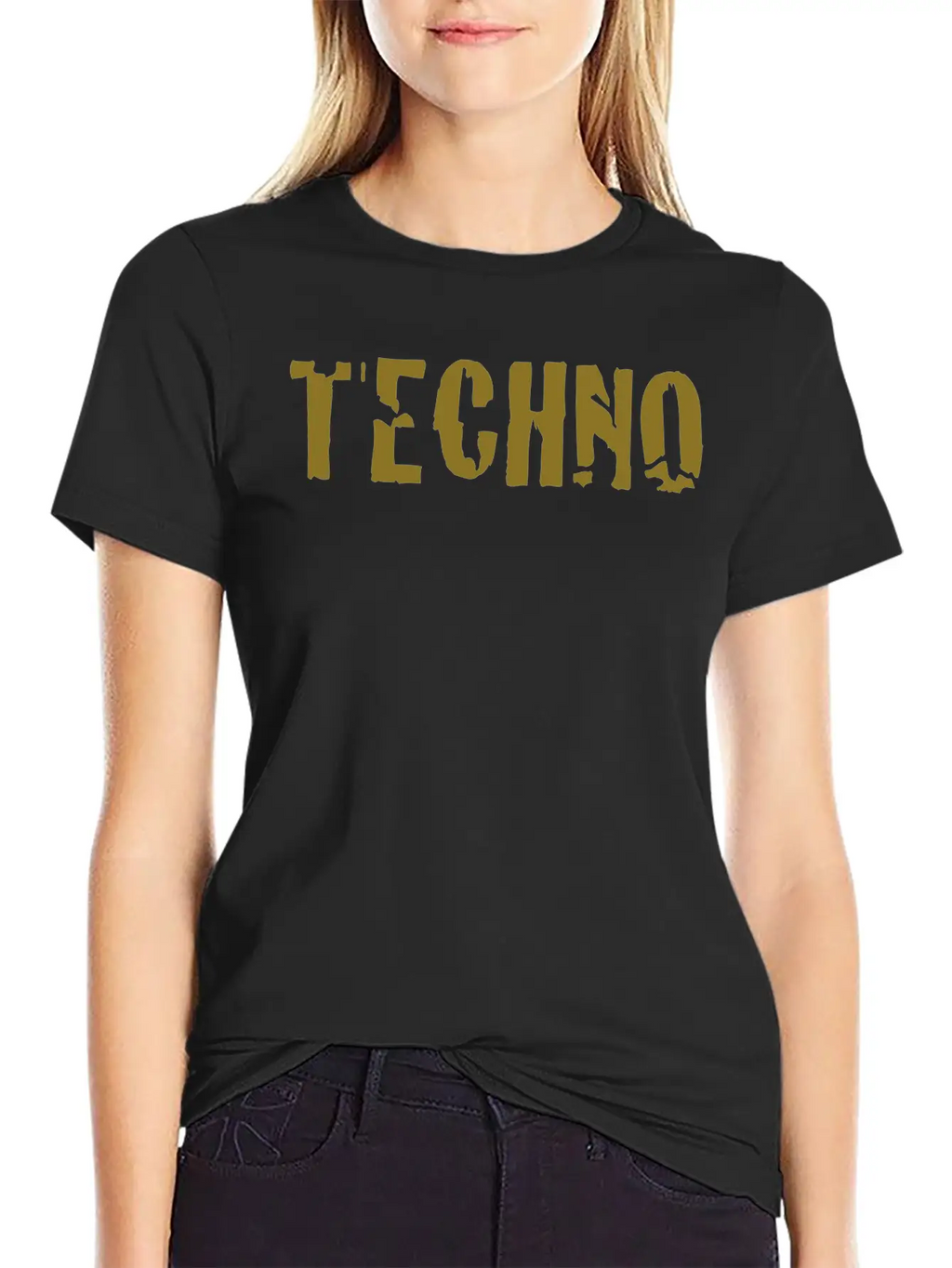 Techno Unisex Short Sleeve Soft Cotton T-Shirt – Casual Everyday Wear