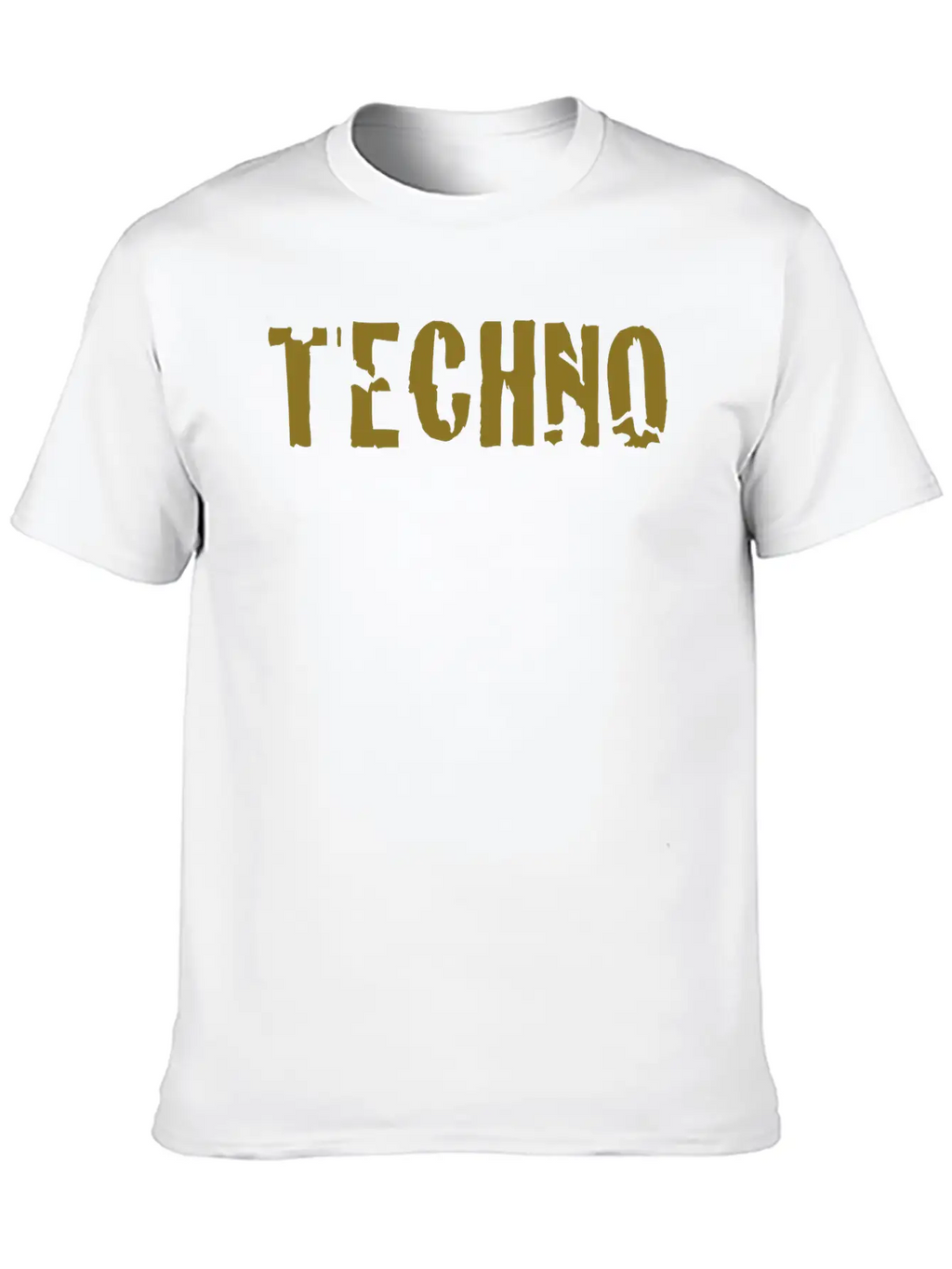 Techno Unisex Short Sleeve Soft Cotton T-Shirt – Casual Everyday Wear