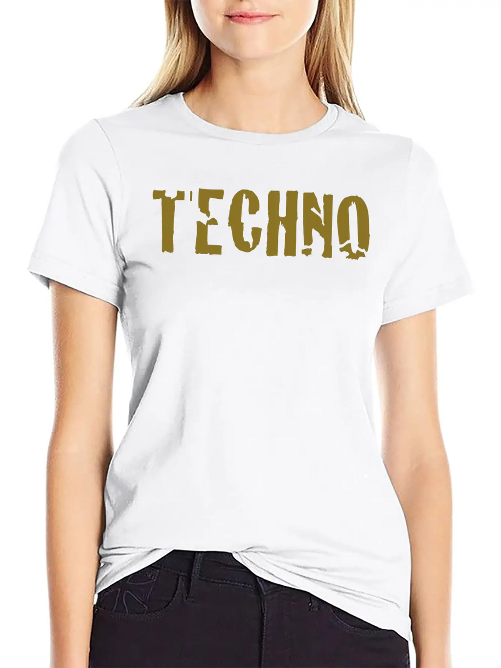 Techno Unisex Short Sleeve Soft Cotton T-Shirt – Casual Everyday Wear