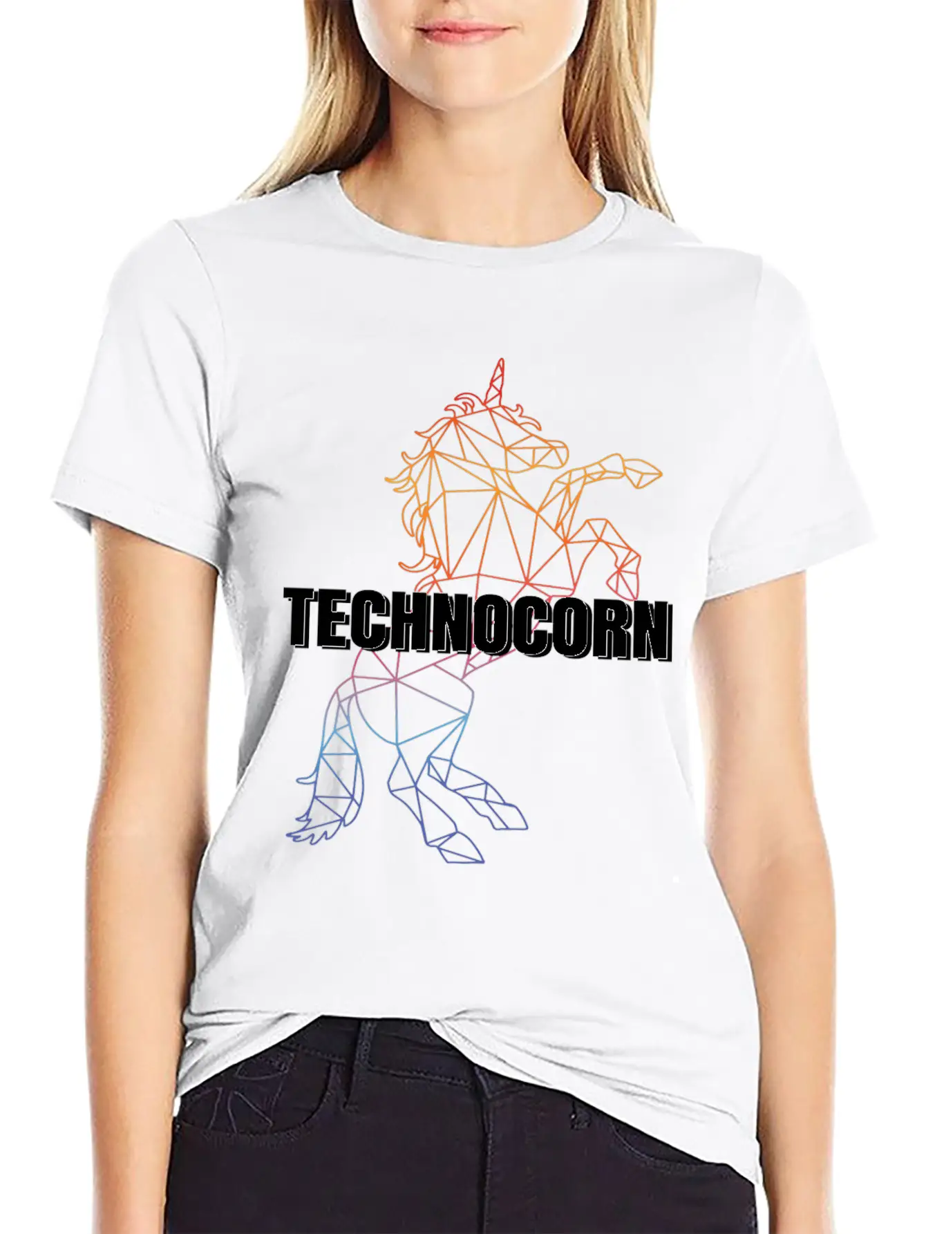 Technocorn Festival EDM Music Unisex Casual T-Shirt – Clean Design For Daily Comfort