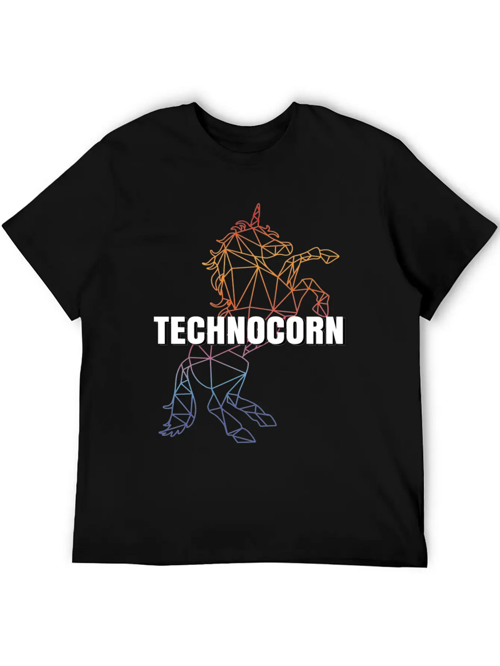 Technocorn Festival EDM Music Unisex Casual T-Shirt – Clean Design For Daily Comfort