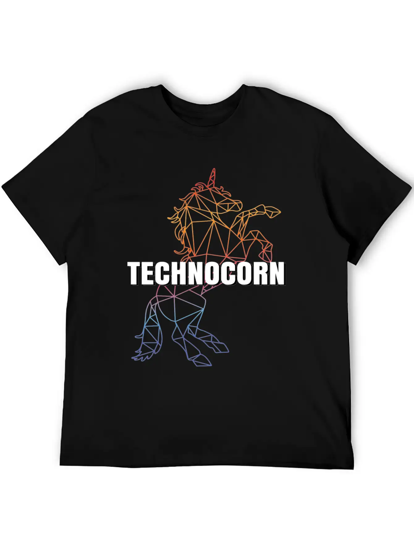 Technocorn Festival EDM Music Unisex Casual T-Shirt – Clean Design For Daily Comfort
