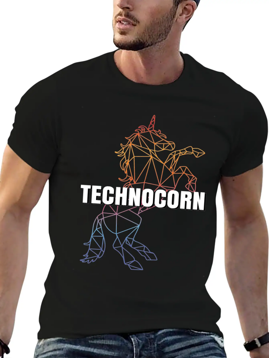 Technocorn Festival EDM Music Unisex Casual T-Shirt – Clean Design For Daily Comfort