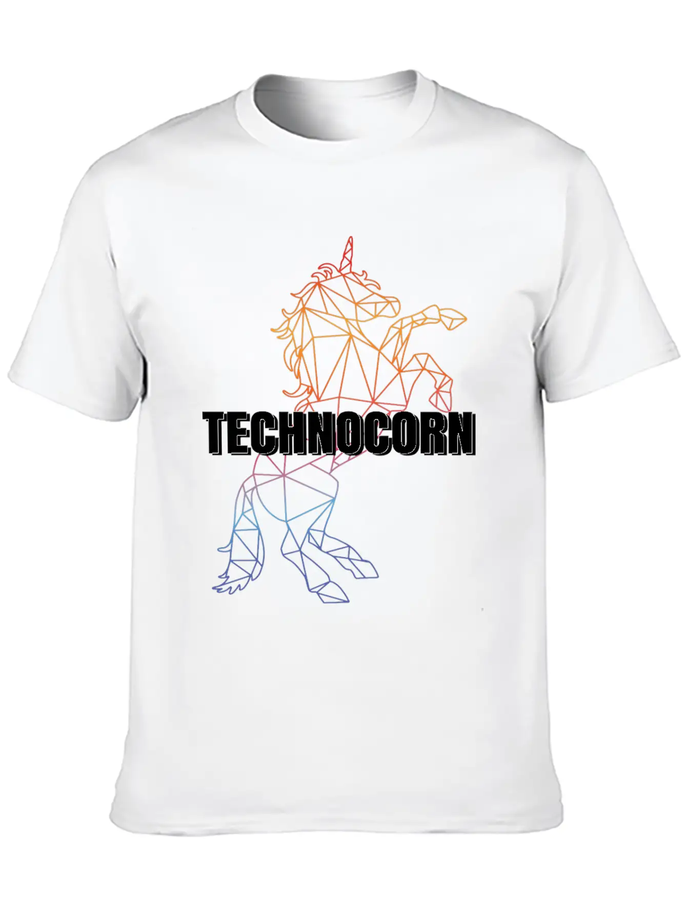 Technocorn Festival EDM Music Unisex Casual T-Shirt – Clean Design For Daily Comfort