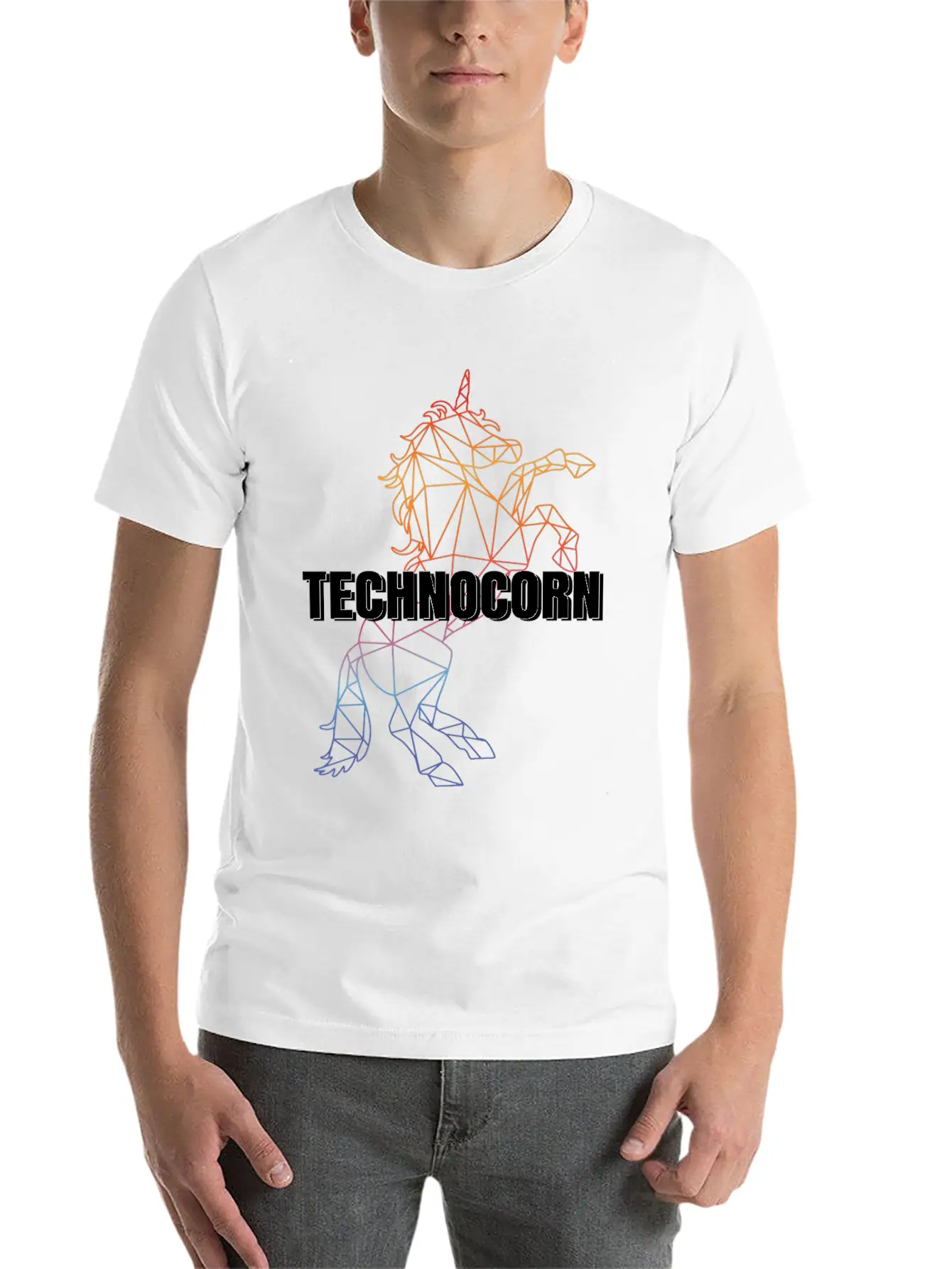Technocorn Festival EDM Music Unisex Casual T-Shirt – Clean Design For Daily Comfort