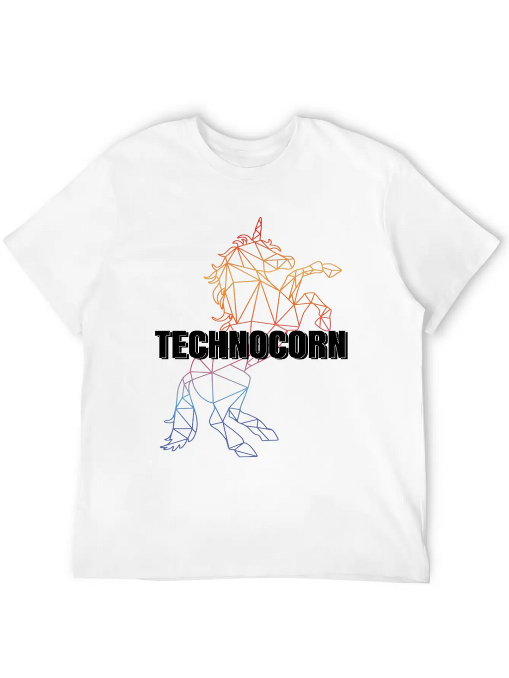 Technocorn Festival EDM Music Unisex Casual T-Shirt – Clean Design For Daily Comfort
