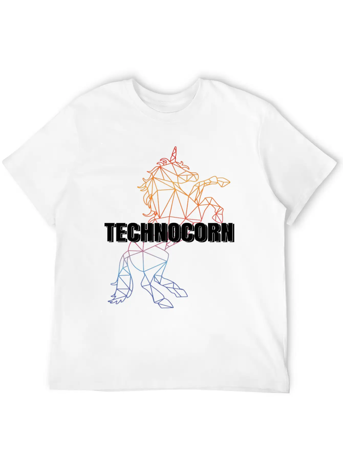 Technocorn Festival EDM Music Unisex Casual T-Shirt – Clean Design For Daily Comfort